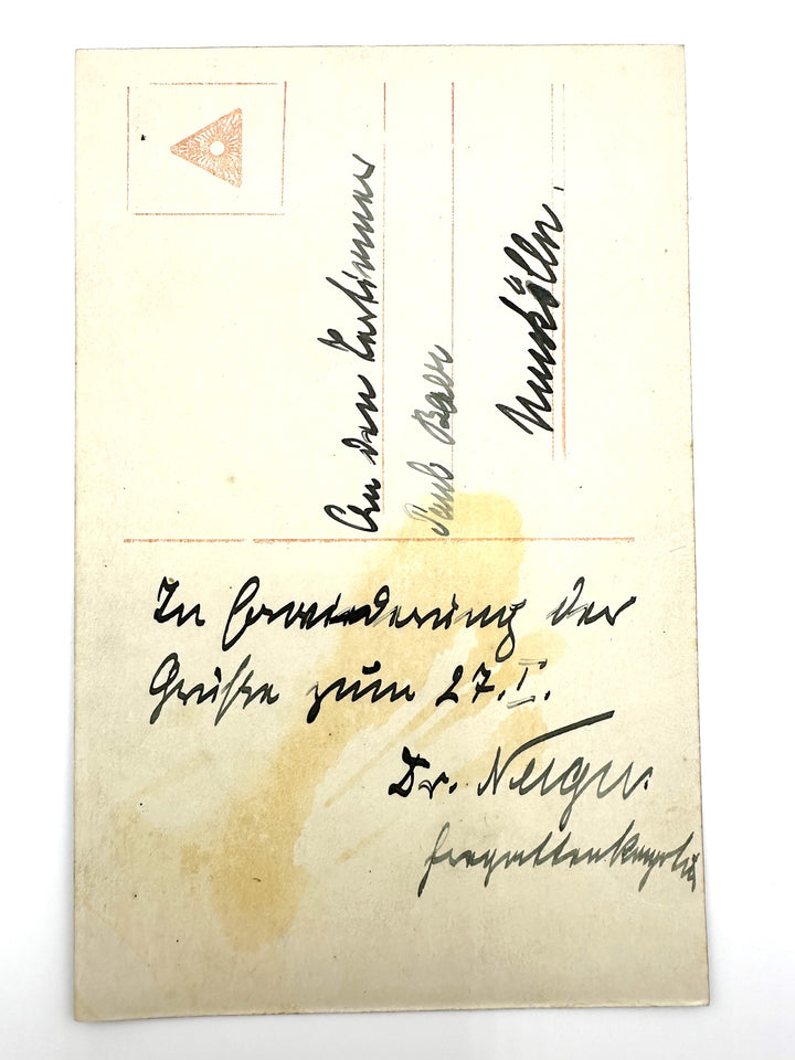 Autographed Postcard - Karl August Nerger - Derrittmeister Militaria Group