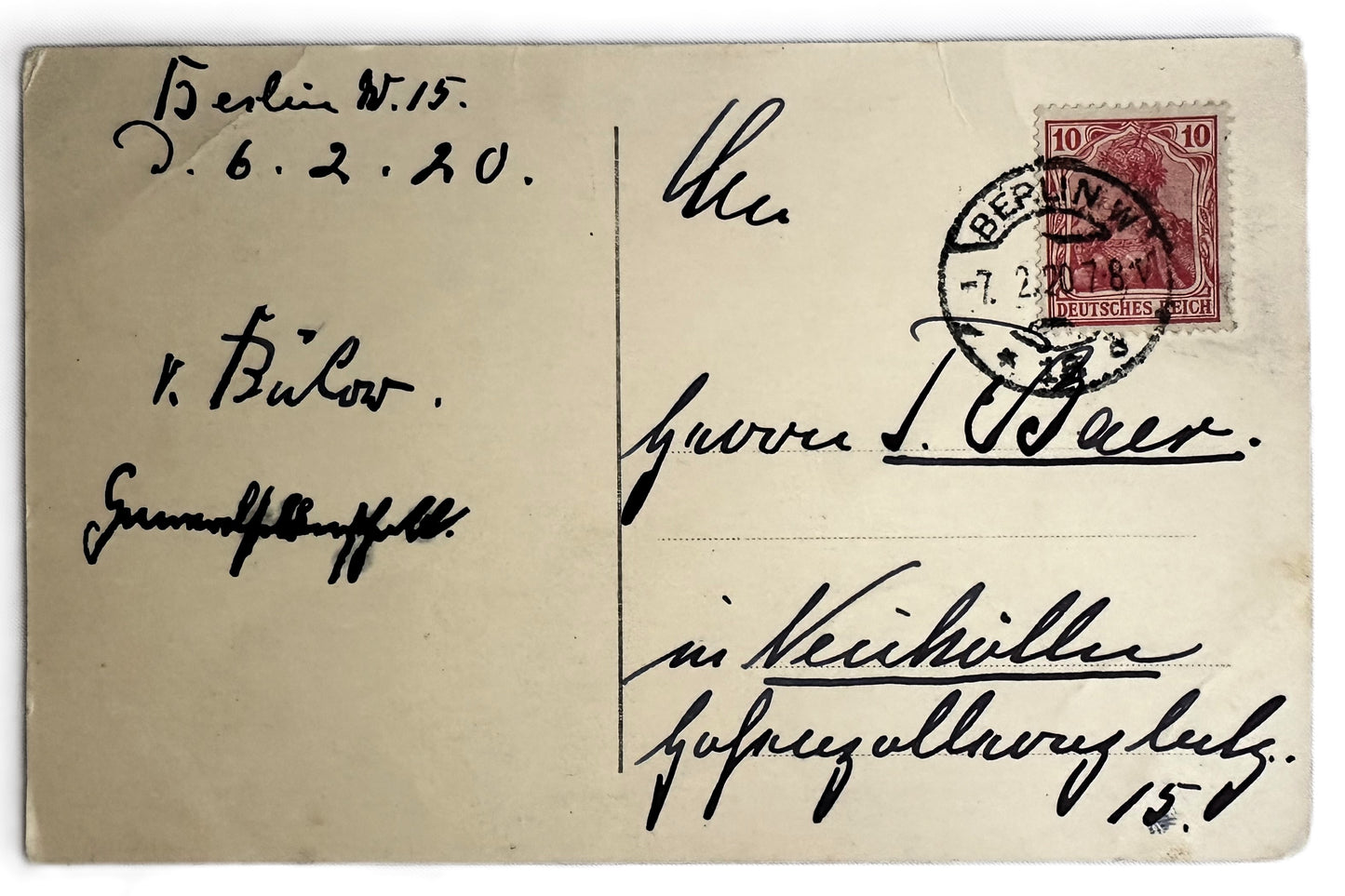 Germany Postcard Karl von Bülow Autographed