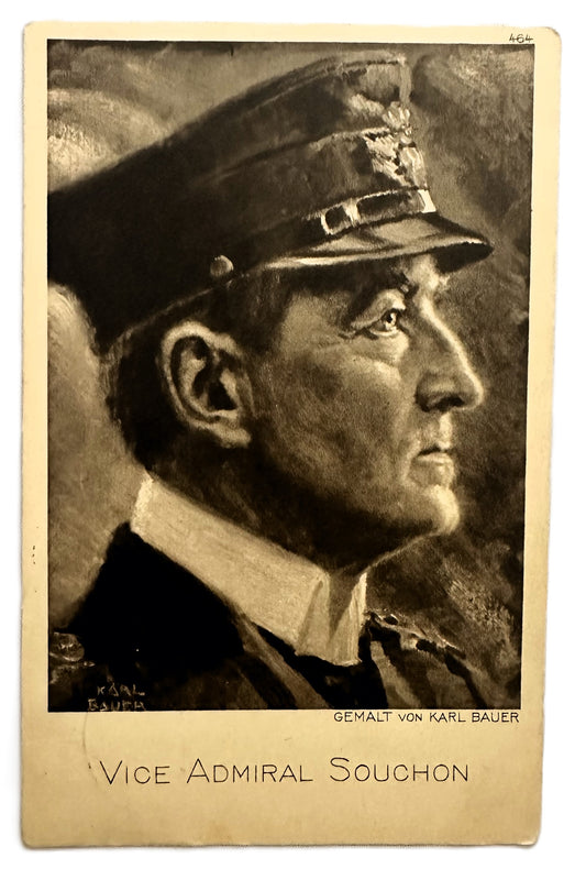Autographed Postcard of Vizeadmiral Wilhelm Souchon - Kaiserliche Marine