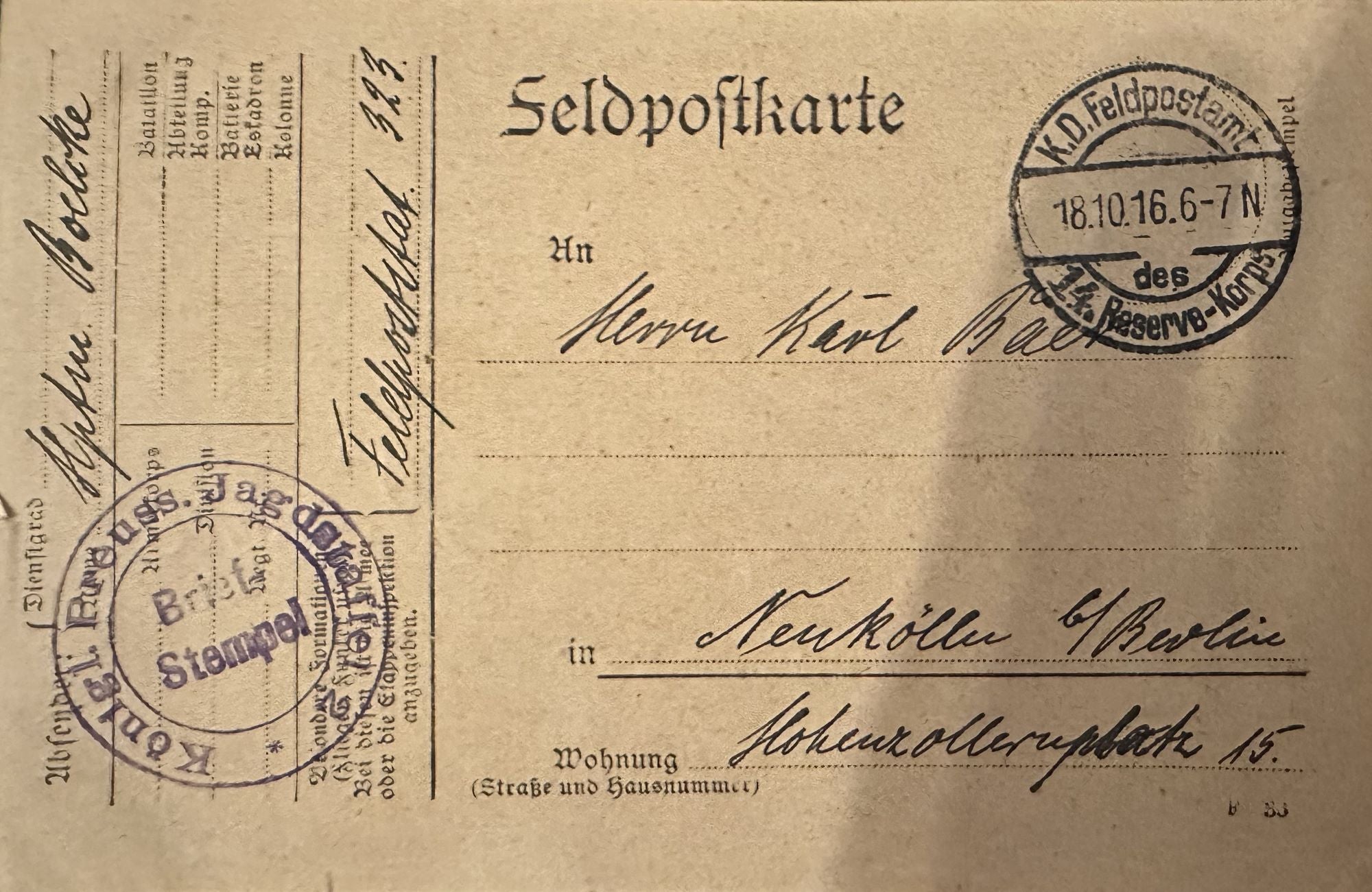 Germany Postcard Oswald Boelcke Autographed Days Before His Death - Derrittmeister Militaria Group