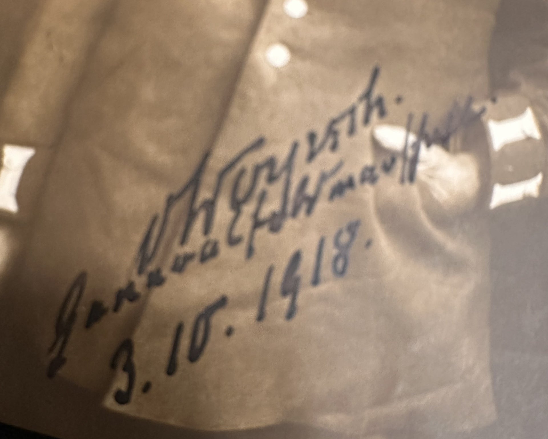 Autographed Imperial German Postcard of Generaloberst von Moysich, Dated October 1918