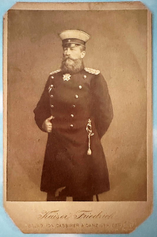 Prussian Cabinet Photo of Kaiser Friedrich III - Derrittmeister Militaria Group
