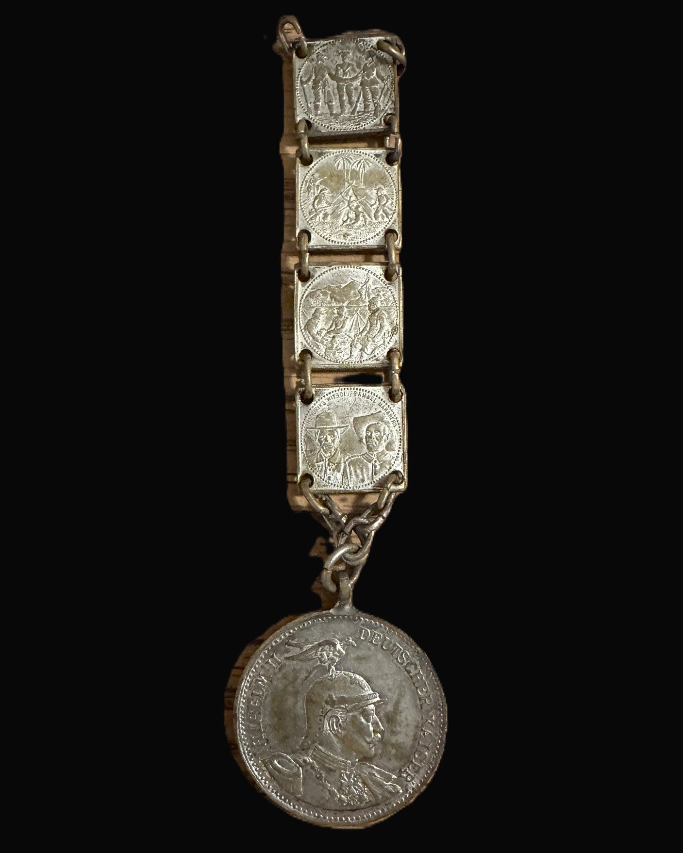 German SW Africa Uprising Commemorative Fob Kaiser Wilhelm II von Trotha 1904