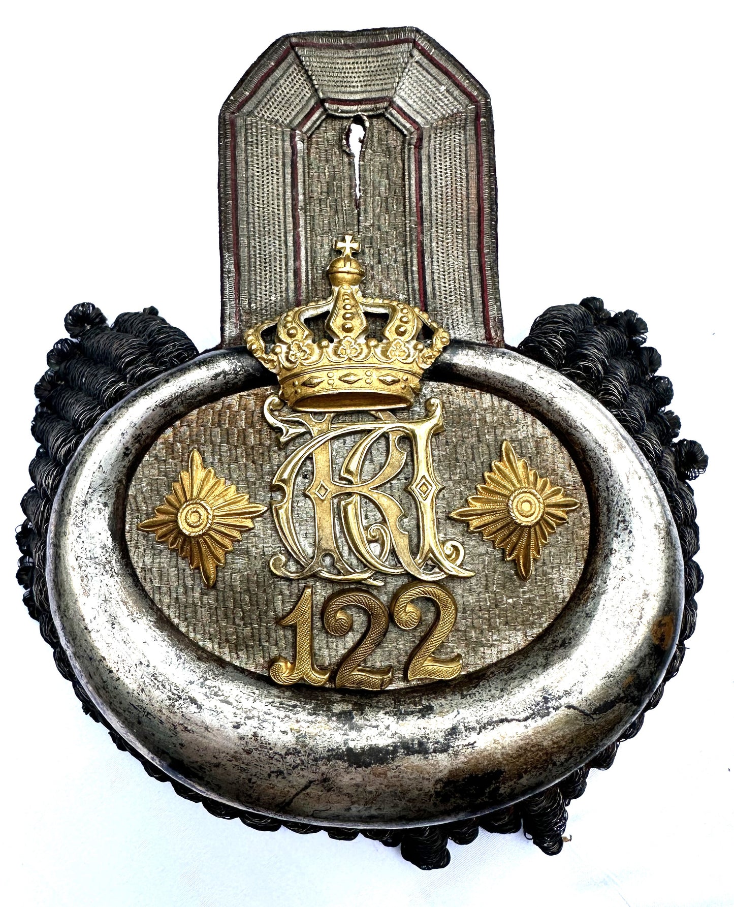 Single Epaulet for General der Infanterie - Infanterie-Regiment Nr 122 Württemberg