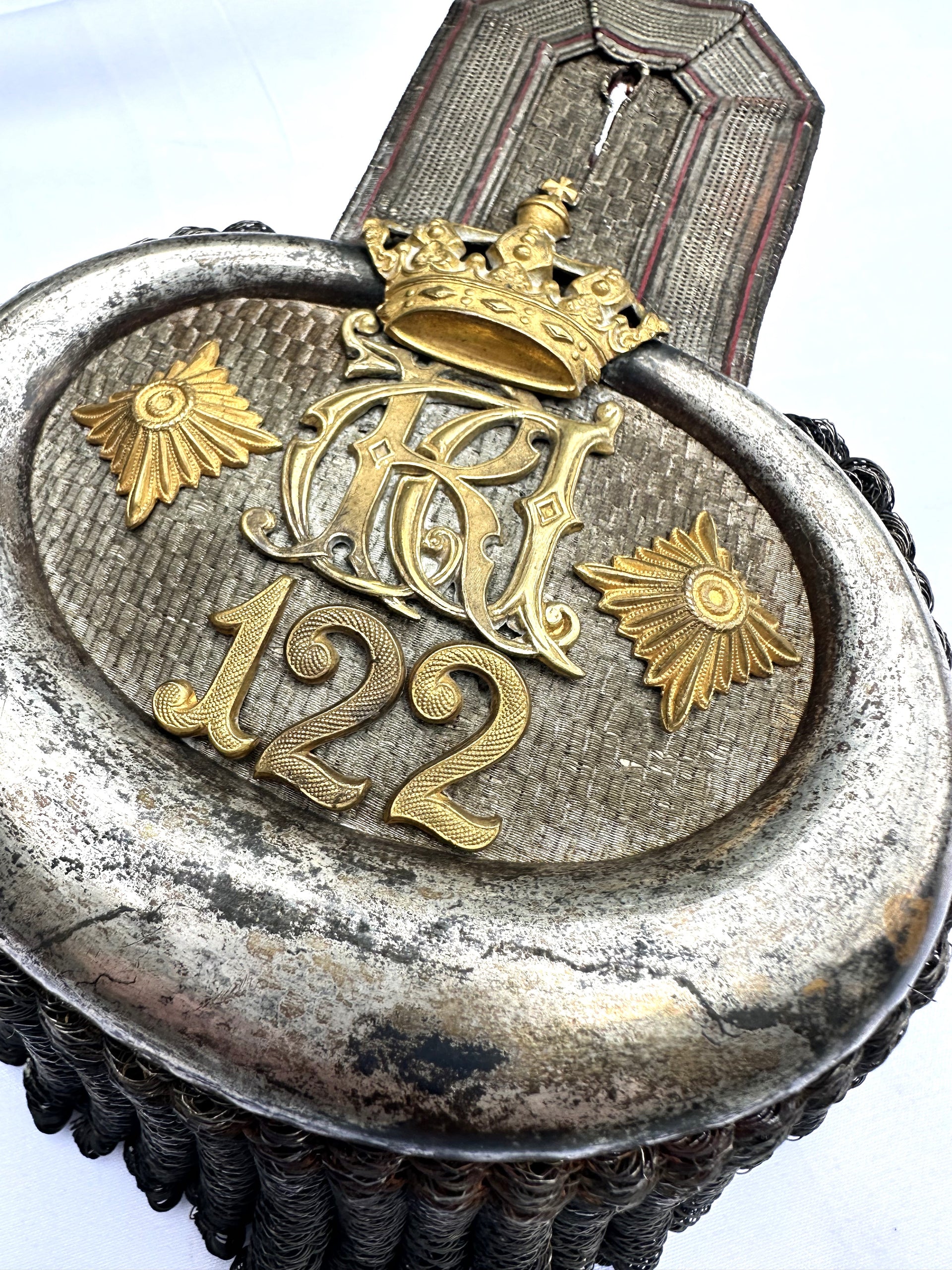 Single Epaulet for General der Infanterie - Infanterie-Regiment Nr 122 Württemberg