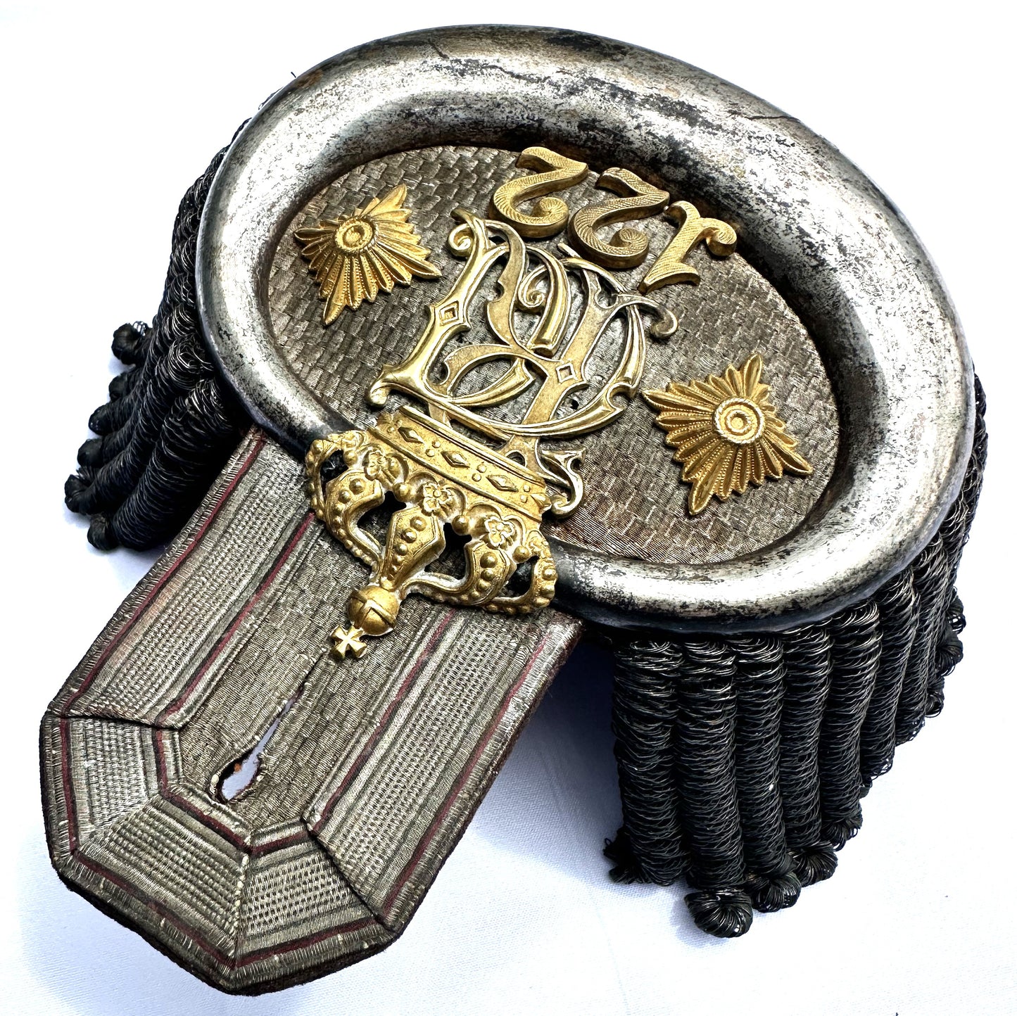 Single Epaulet for General der Infanterie - Infanterie-Regiment Nr 122 Württemberg