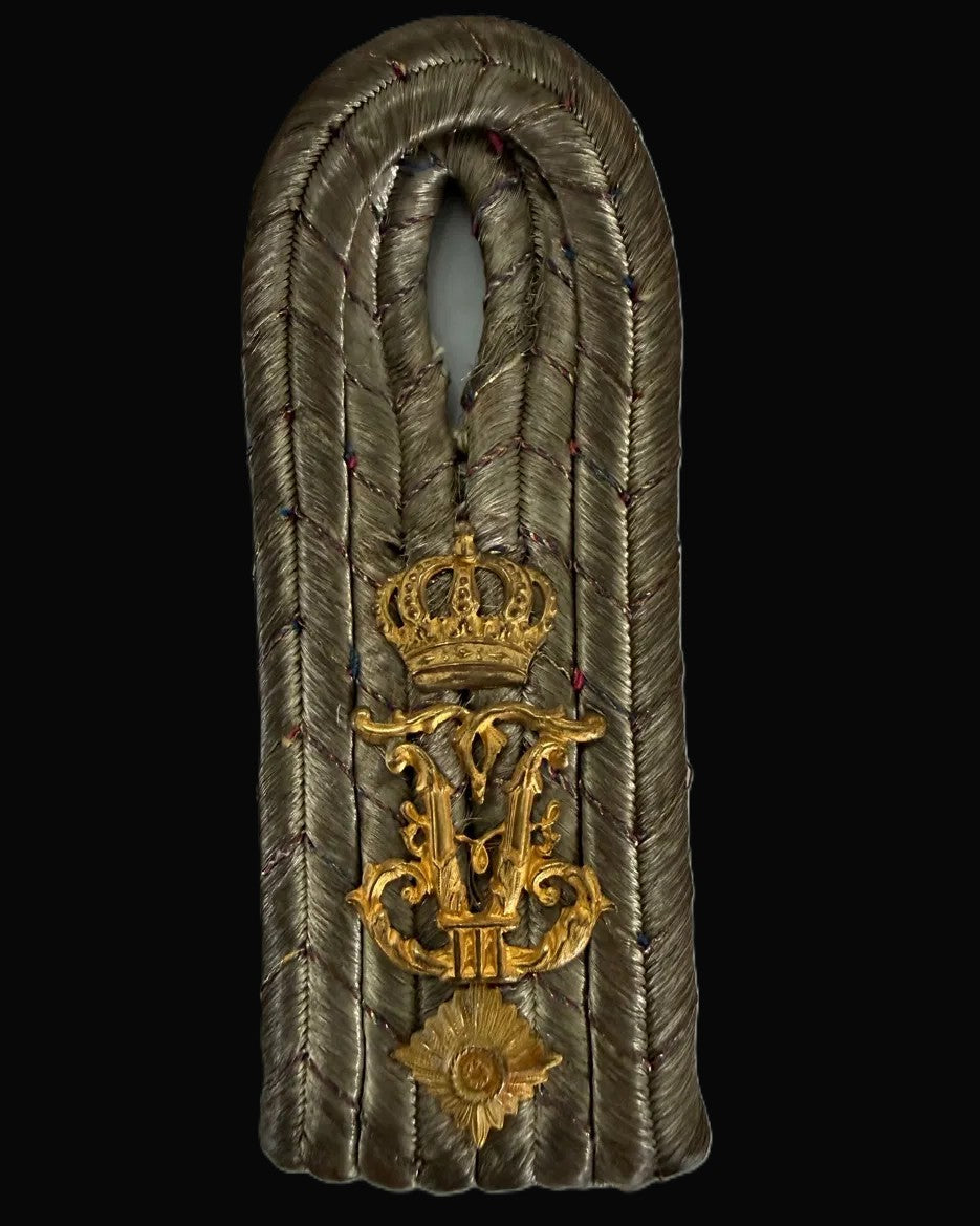 Imperial German Mecklenburg Oberleutnant Dragoon Rgt 17 Shoulder Board Cypher