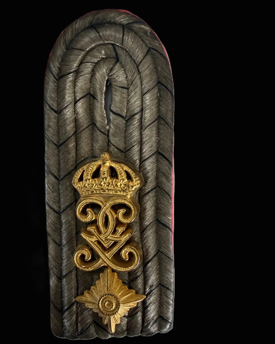 Imperial German Dragoon Regiment 3 von Derfflinger Oberleutnant Shoulder Board