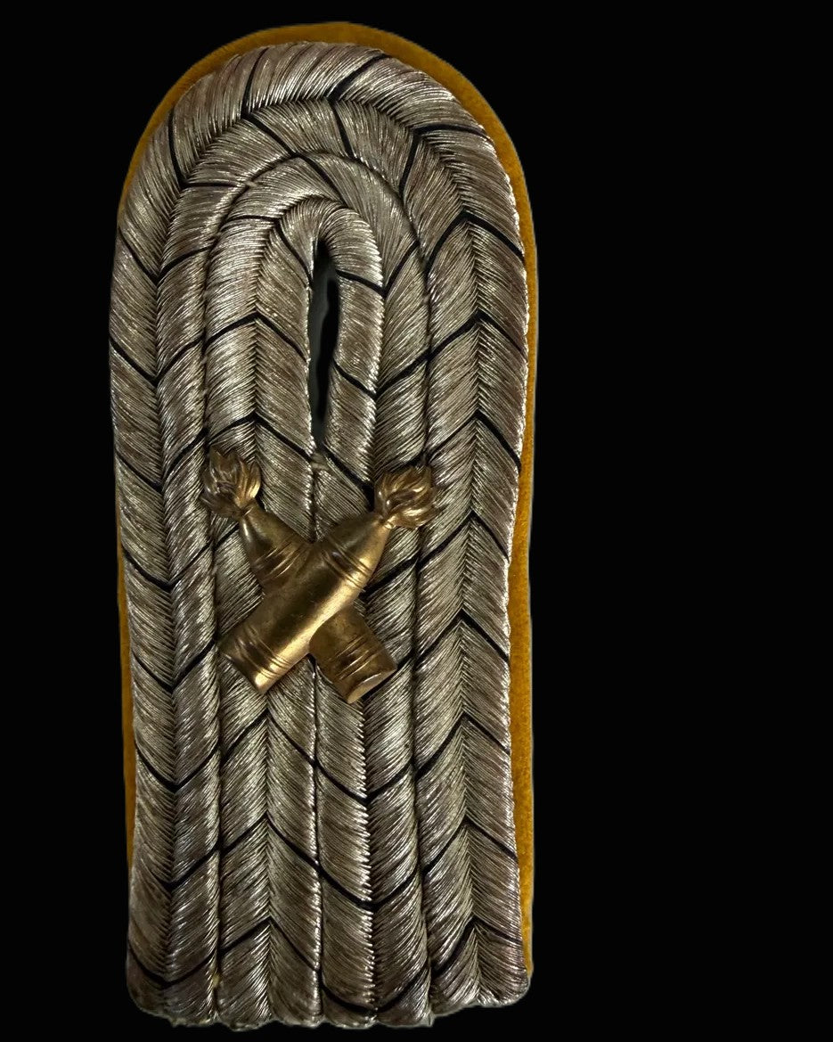 Imperial German Guard Foot Artillery Major Silver Field Officer Shoulder Board