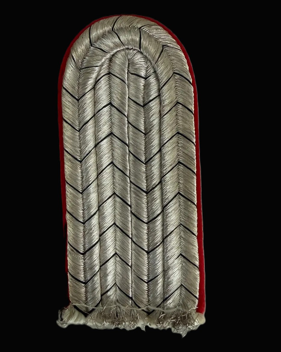 Imperial German 2nd Guard Uhlan Regiment Ensign Shoulder Board Red Underlay