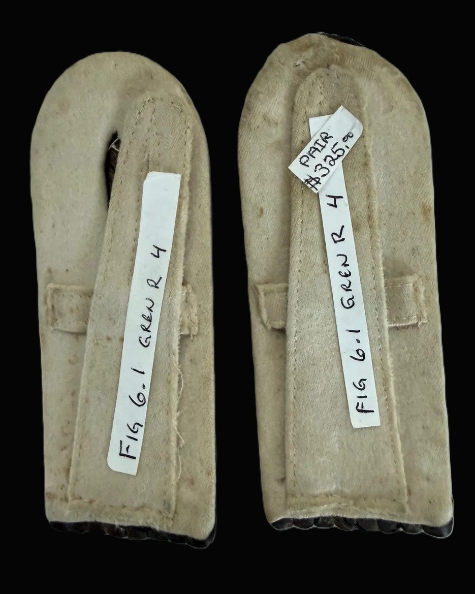 Imperial German Grenadier 4 Frederick the Great Hauptmann Shoulder Board Pair