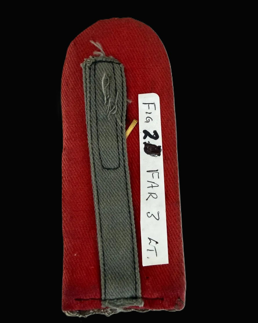 Imperial German Foot Artillery Regiment 3 Leutnant Shoulder Board Grenade