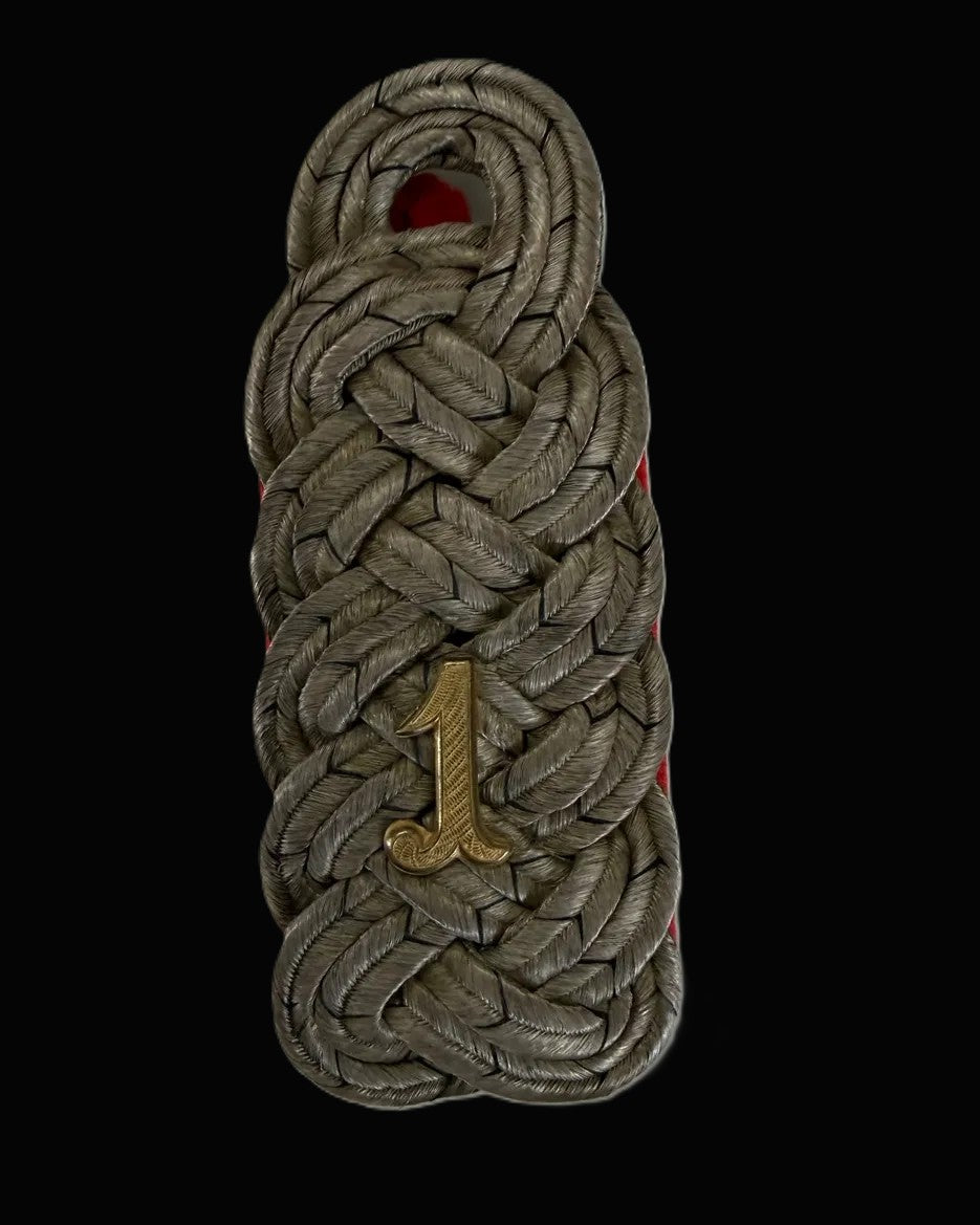 Imperial German Jager Battalion 1 Major Field Officer Shoulder Board Numeral