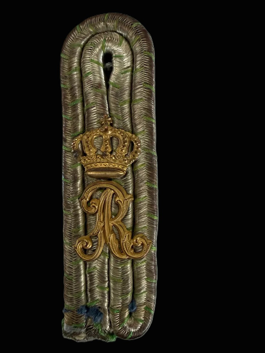 Saxon Hussar HR 18 Konig Albert Officer Shoulder Board Leutnant Cypher
