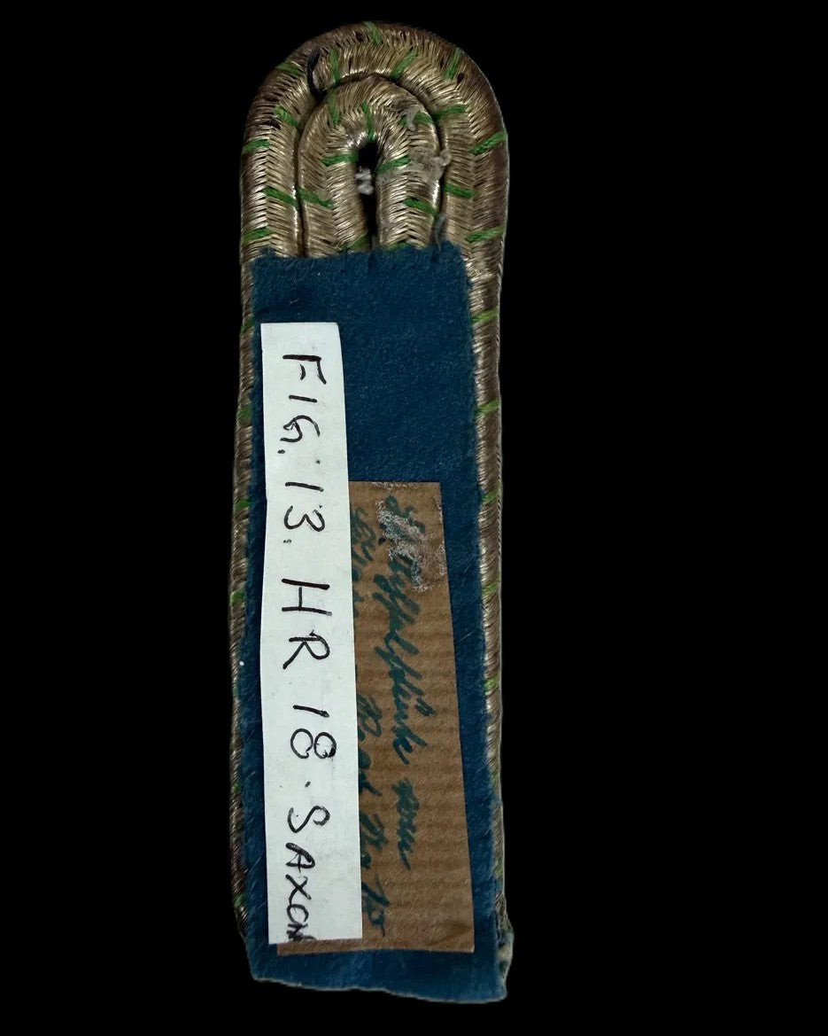 Saxon Hussar HR 18 Konig Albert Officer Shoulder Board Leutnant Cypher