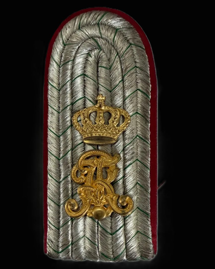 Saxon Field Artillery FAR 12 Officer Shoulder Board Leutnant Cypher