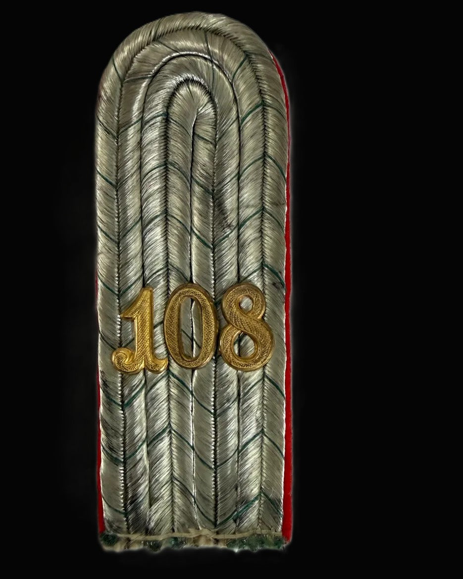 Saxon Fusilier R 108 Prinz Georg Officer Shoulder Board Leutnant