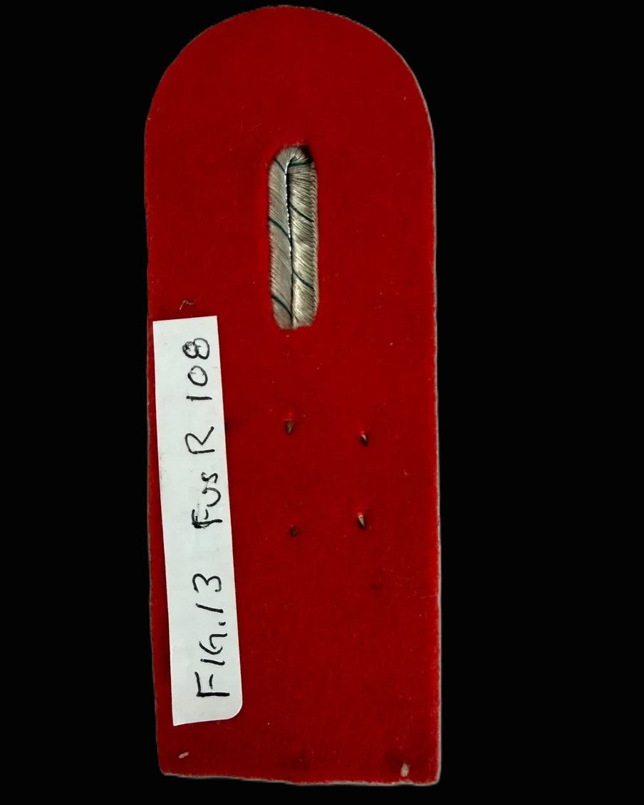Saxon Fusilier R 108 Prinz Georg Officer Shoulder Board Leutnant