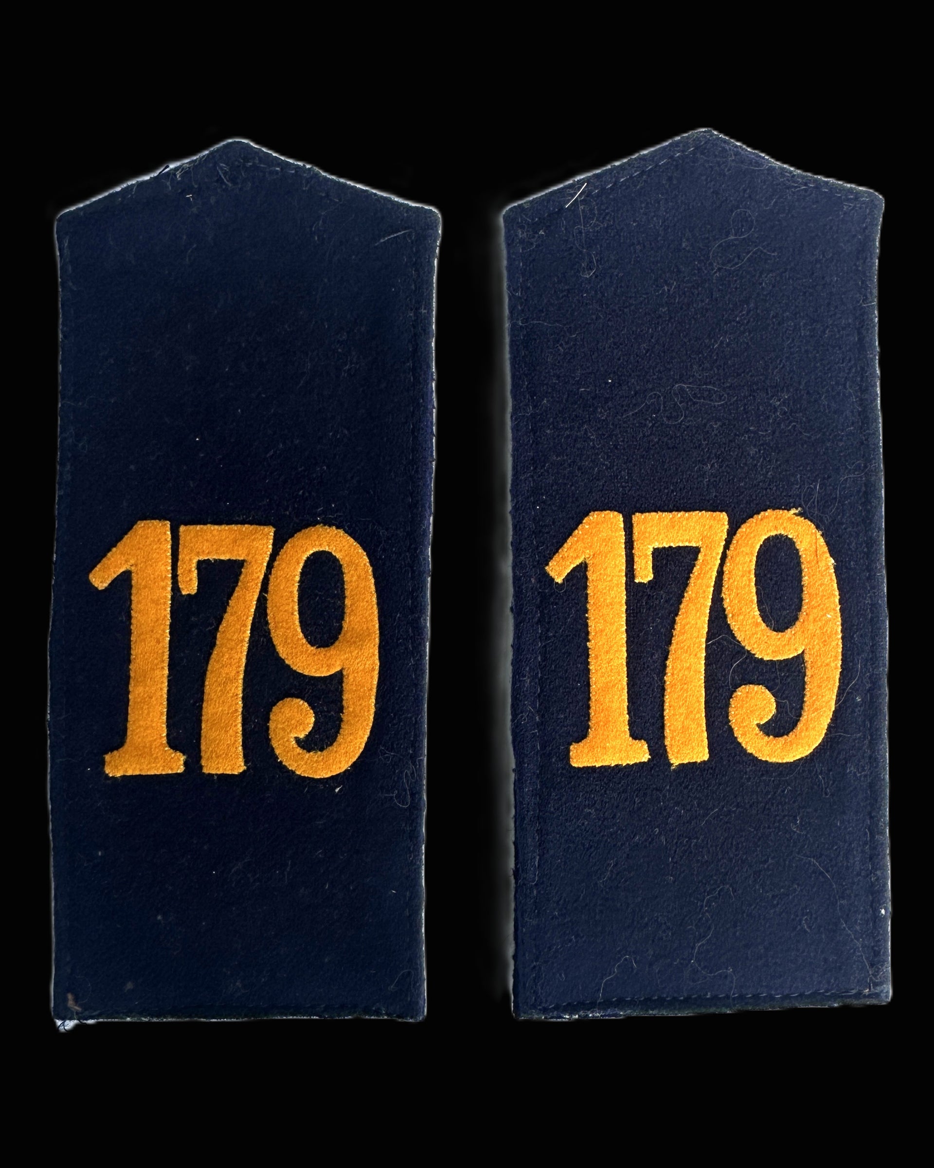 Saxon Infantry Regiment 179 Enlisted Shoulder Straps Pair Imperial German Original