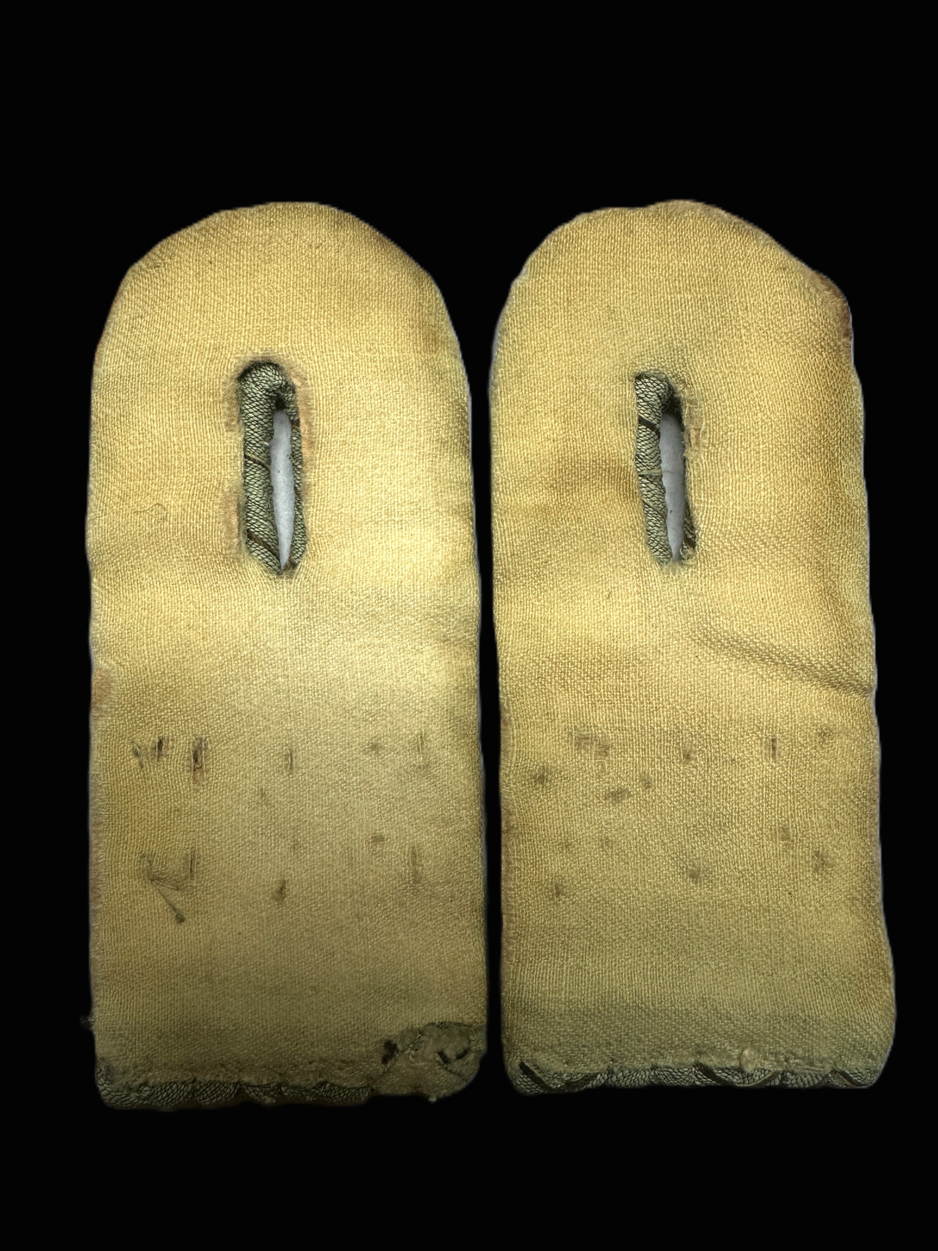 Prussian M1915 Feldgrau Infantry Leutnant Shoulder Boards Pair Subdued Officer