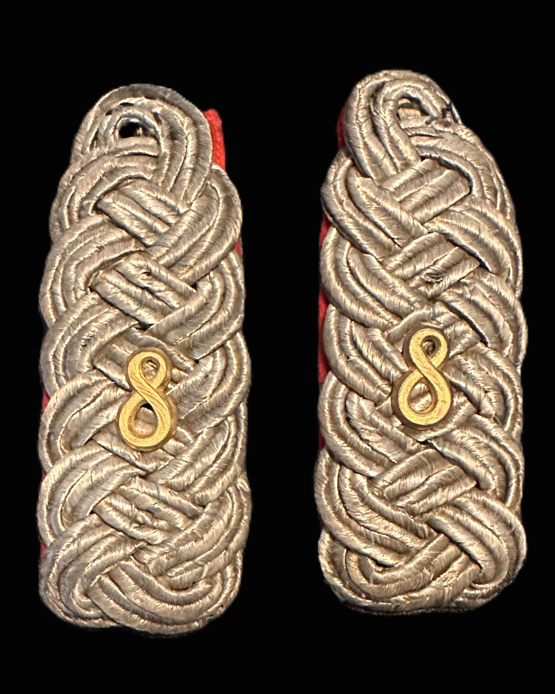 Bavarian Major’s Shoulder Boards – Field Artillery Regiment Nr. 8 (Pair)