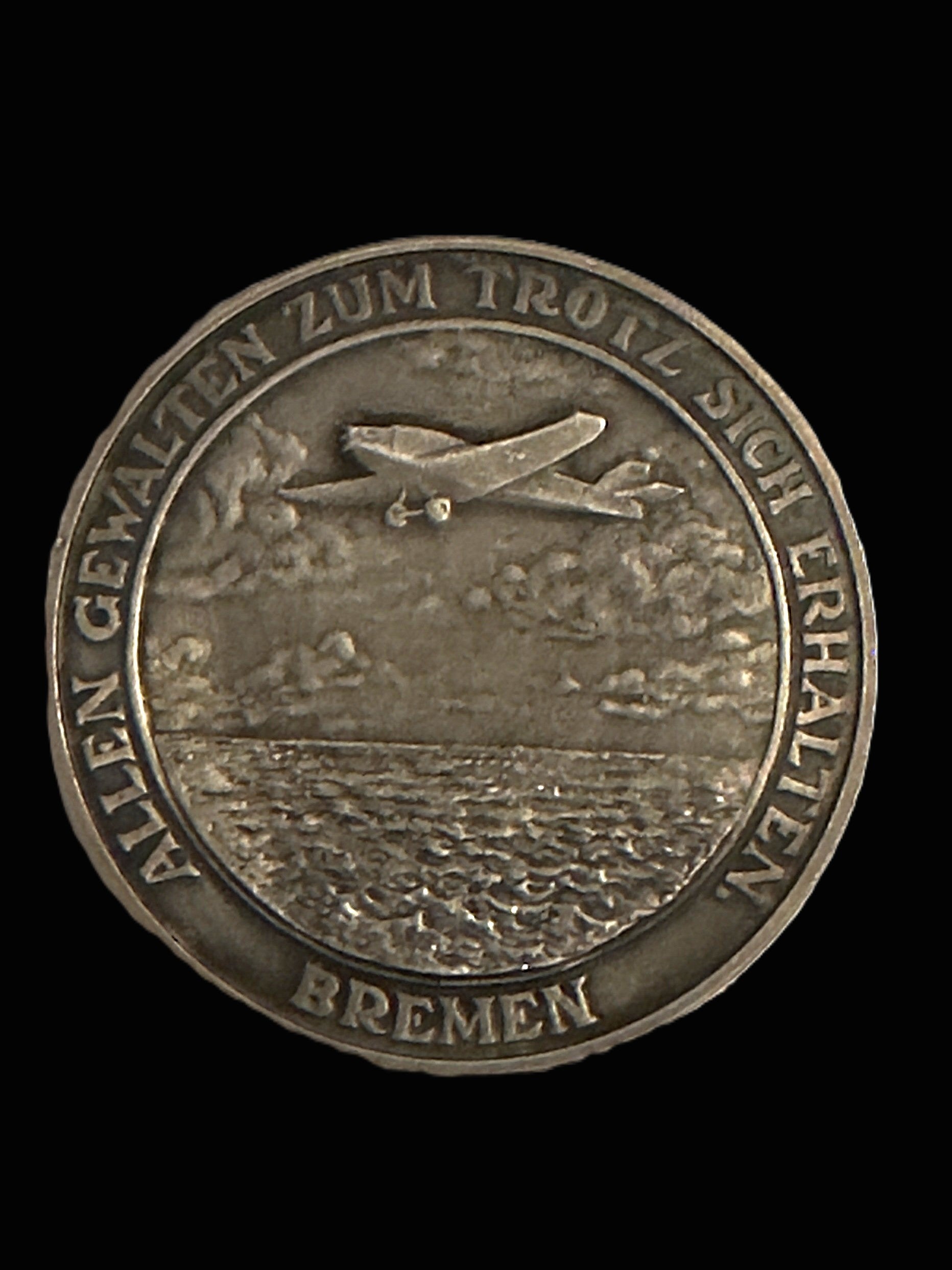 Bremen Transatlantic Flight Medal 1928 Kohl von Hunefeld Junkers Aviation Germany