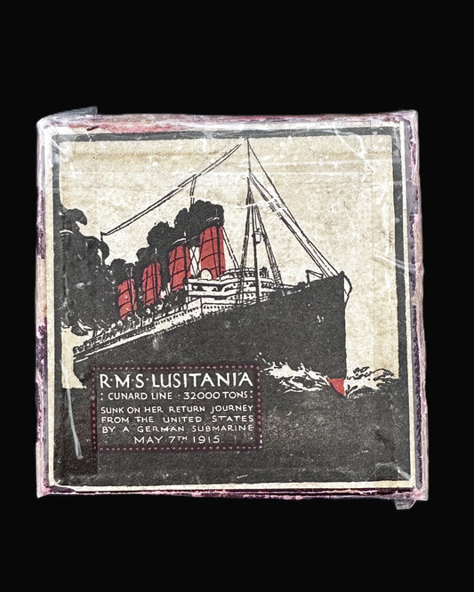 Replica of the RMS Lusitania Sinking Medal in Original Propaganda Box