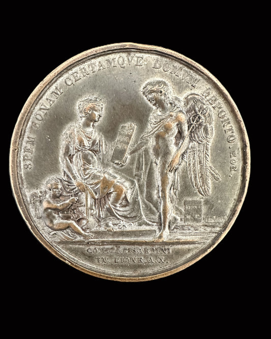 Napoleon Bonaparte Italian Republic Medal, Early 19th Century