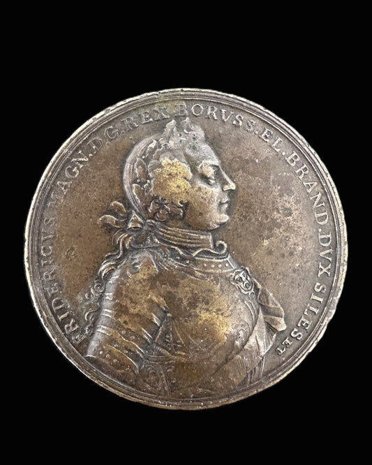 18th-Century Medal Commemorating Frederick the Great's Achievements