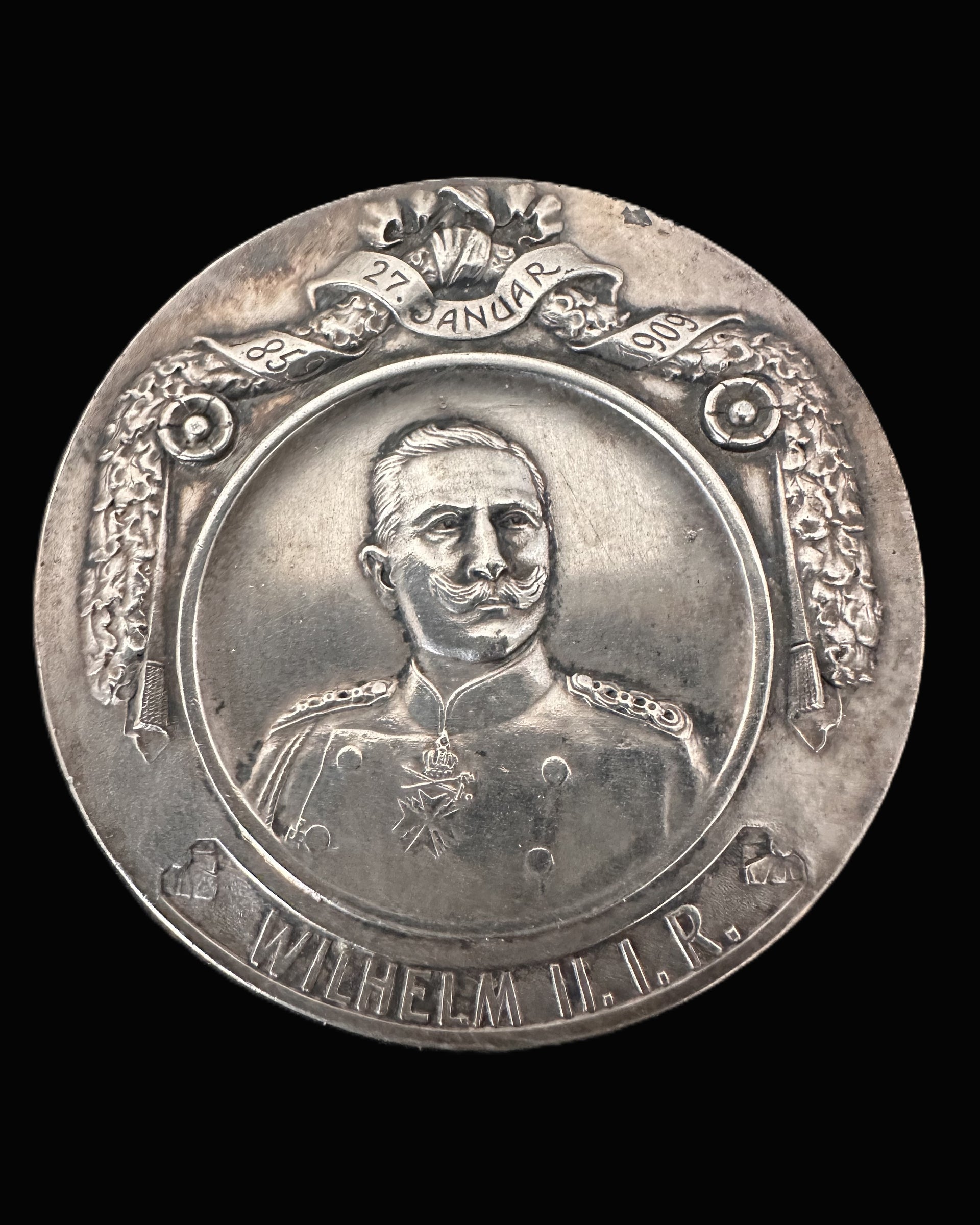 Kaiser Wilhelm II 50th Birthday Commemorative Table Medal – 1909