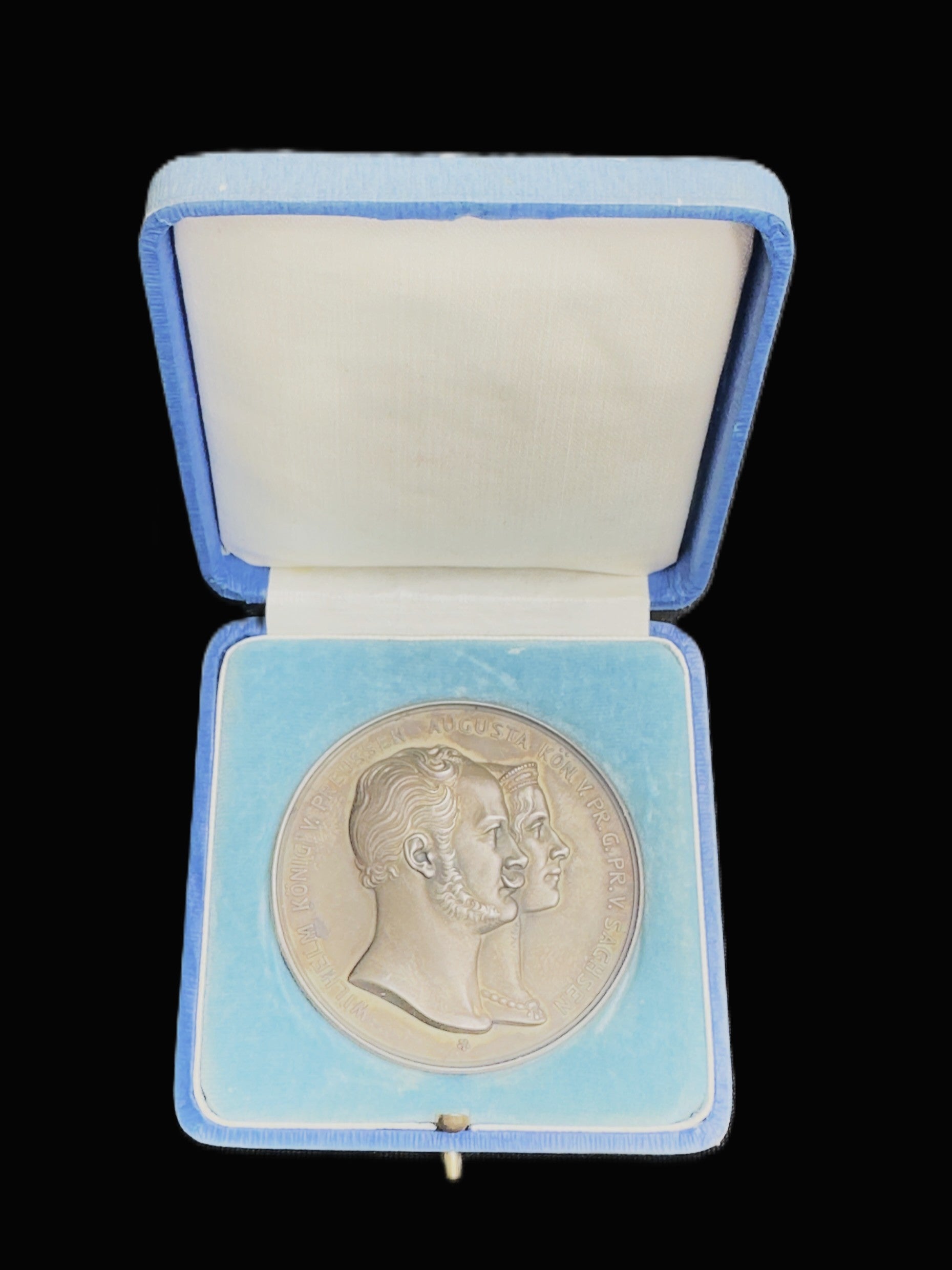 German Silver Masonic Medal Wilhelm Augusta Prussia Silver Wedding Cased 1932
