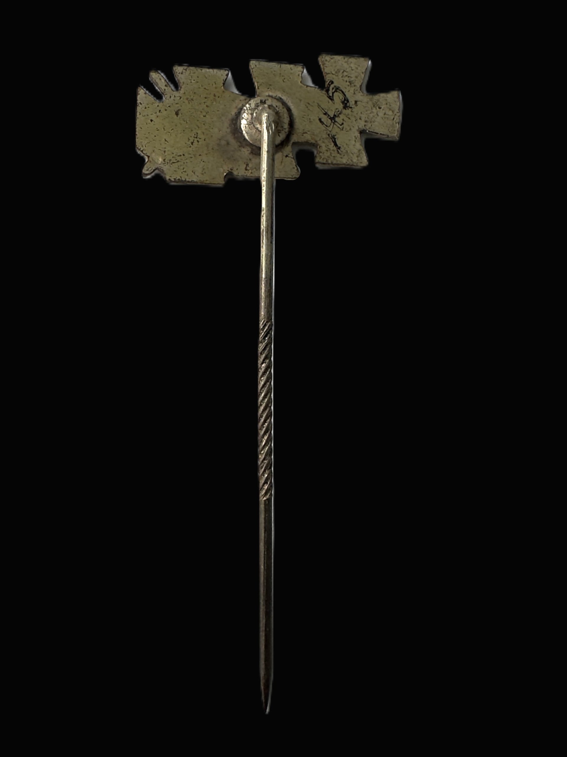 German WWI Veteran Three Award Miniature Stickpin, Post-1934