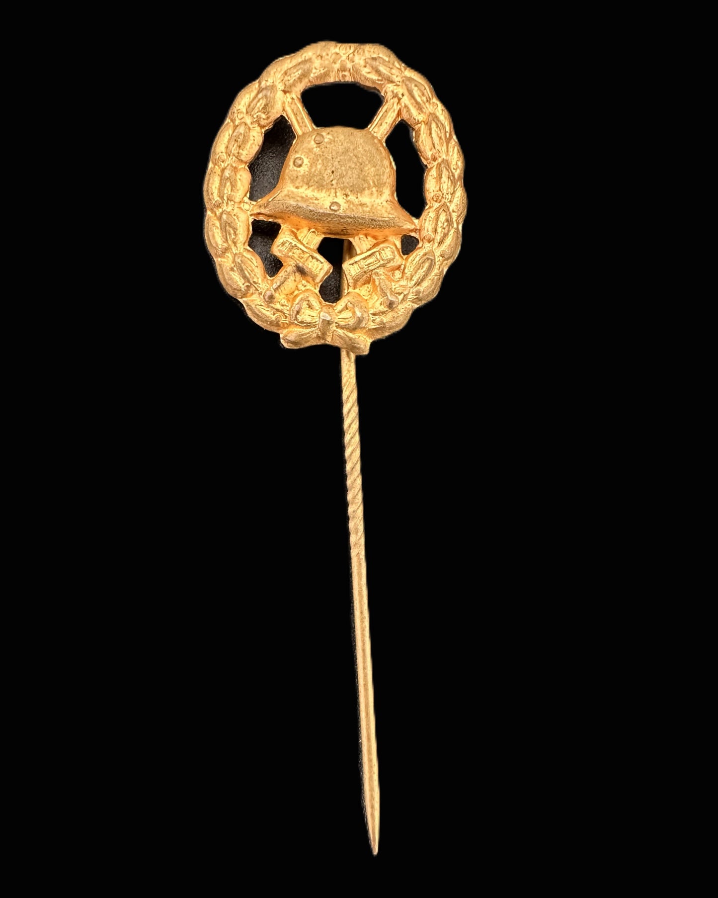 WWI German Wound Badge Miniature Stickpin – Gold Grade