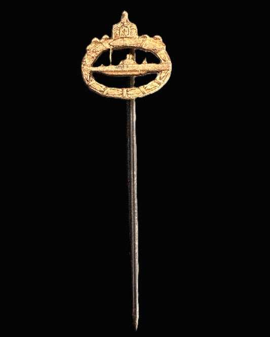 WWI German U-Boat War Badge Miniature Stickpin