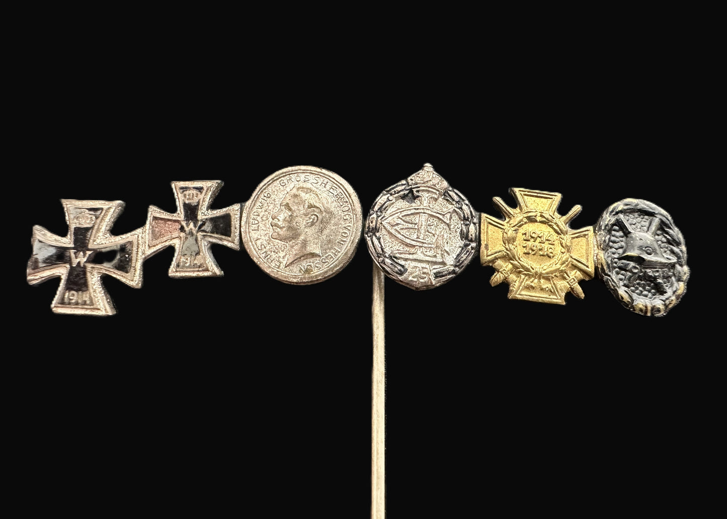 German WWI Veterans' Miniature Medal Stickpin