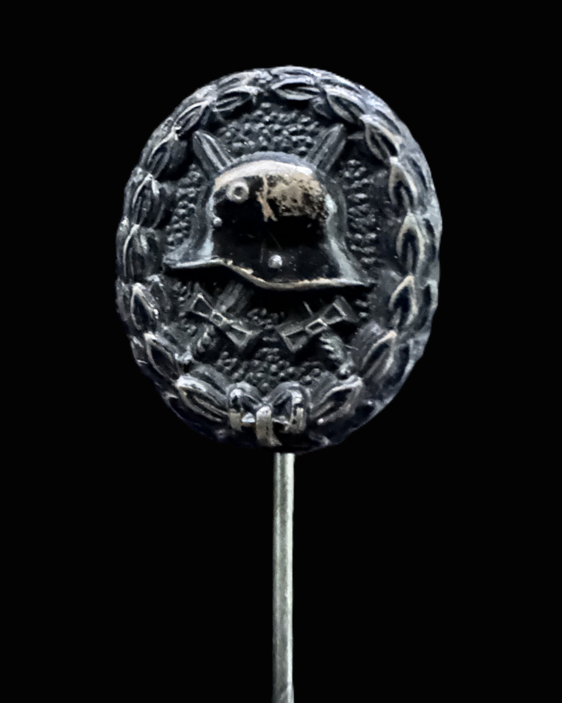 Prussian Wound Badge Stickpin – Black Grade, World War I