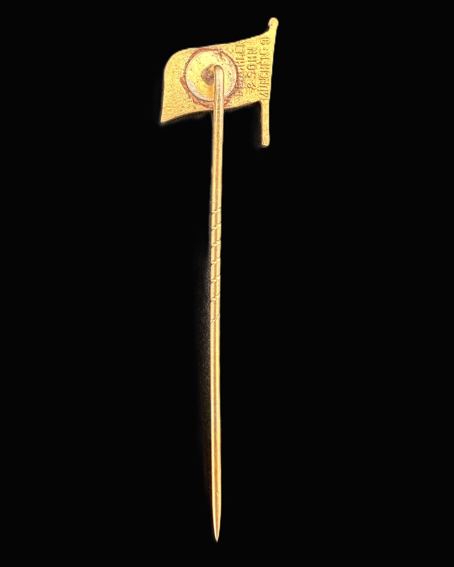 Imperial German Navy Enamel Flag Stickpin by Deschler &amp; Sohn, Munich