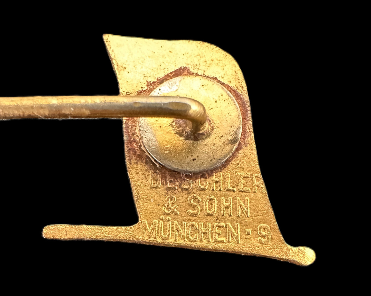 Imperial German Navy Enamel Flag Stickpin by Deschler &amp; Sohn, Munich