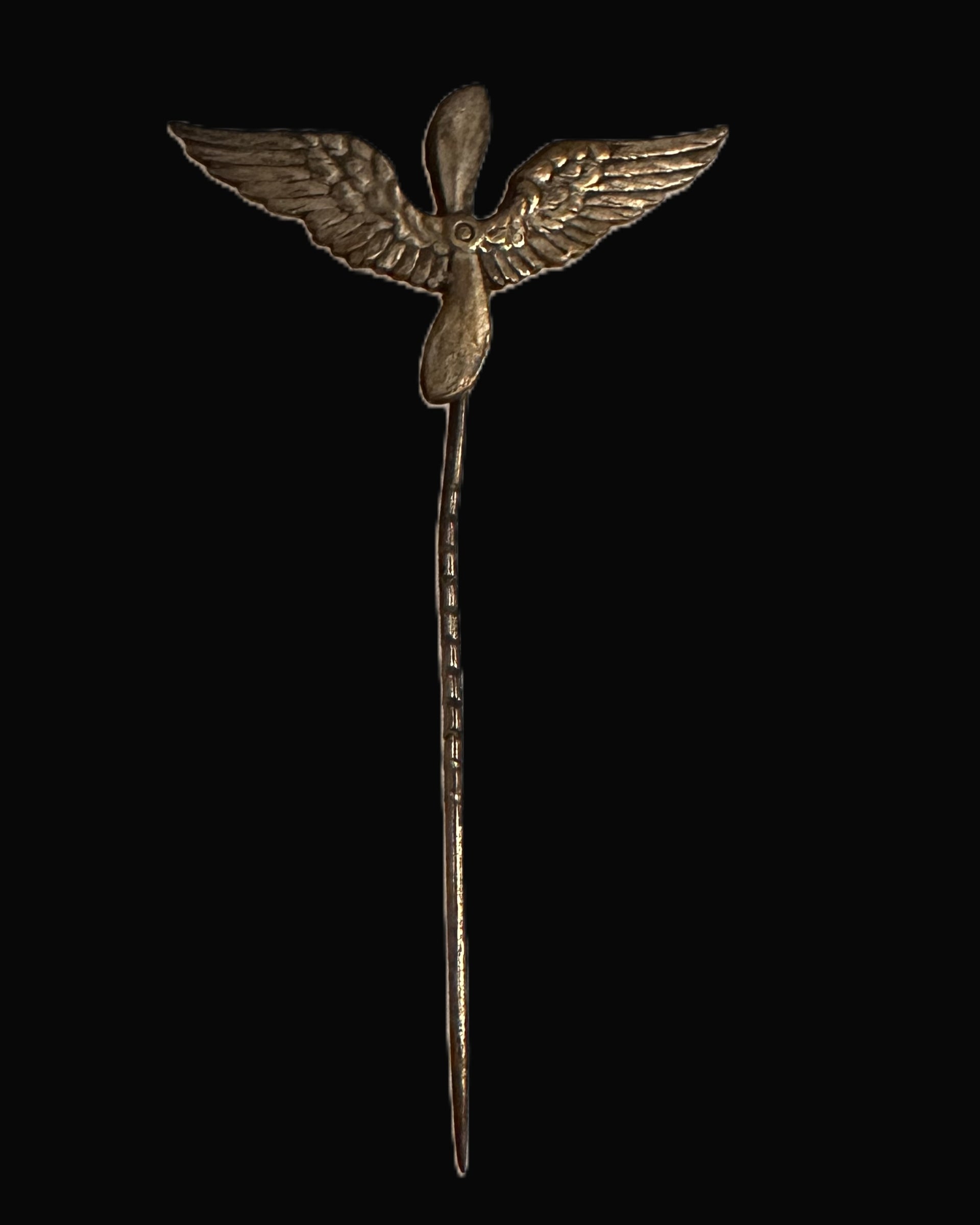 Imperial German Kaiserliche Aero Club Style Winged Propeller Stickpin
