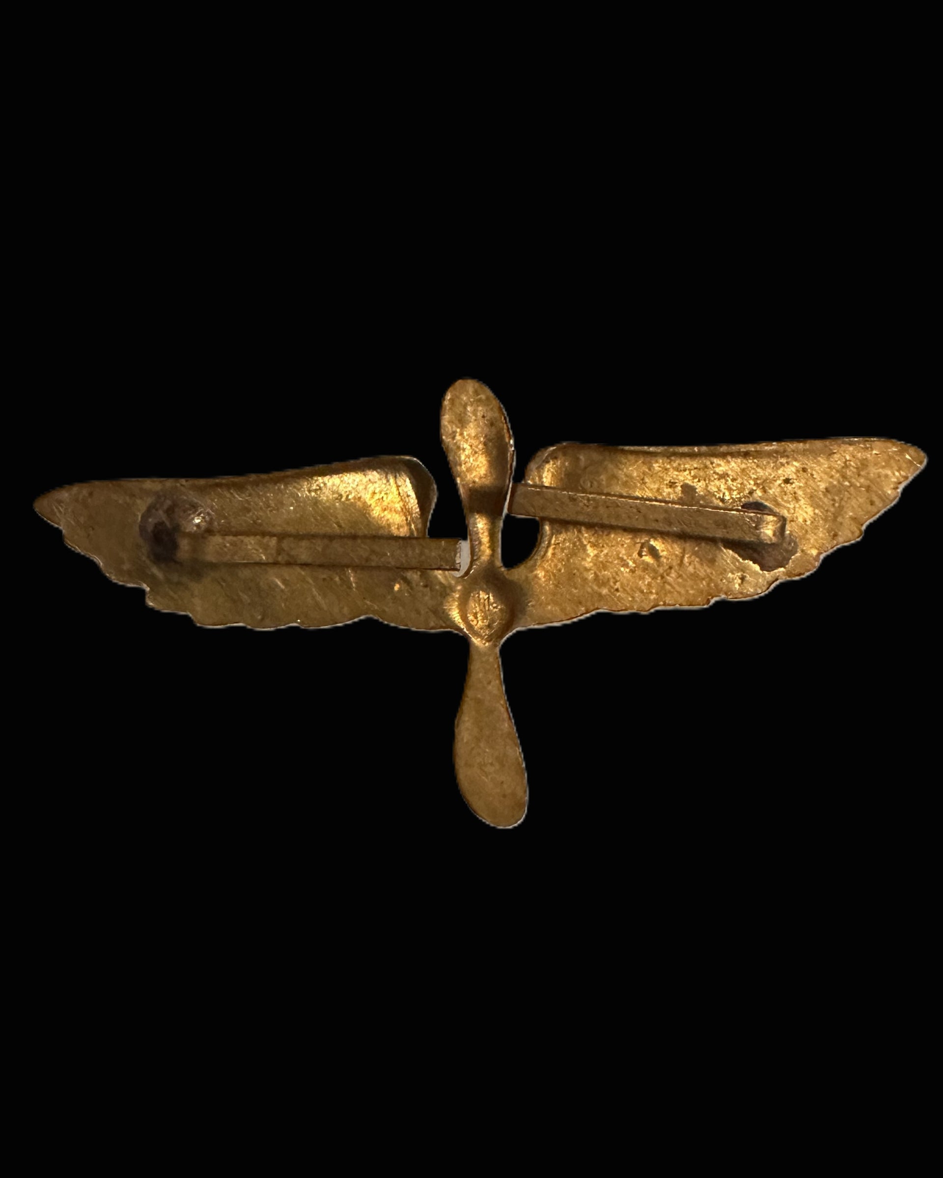 Imperial German Winged Propeller Lapel Pin, Pre-WWI Aviation Motif