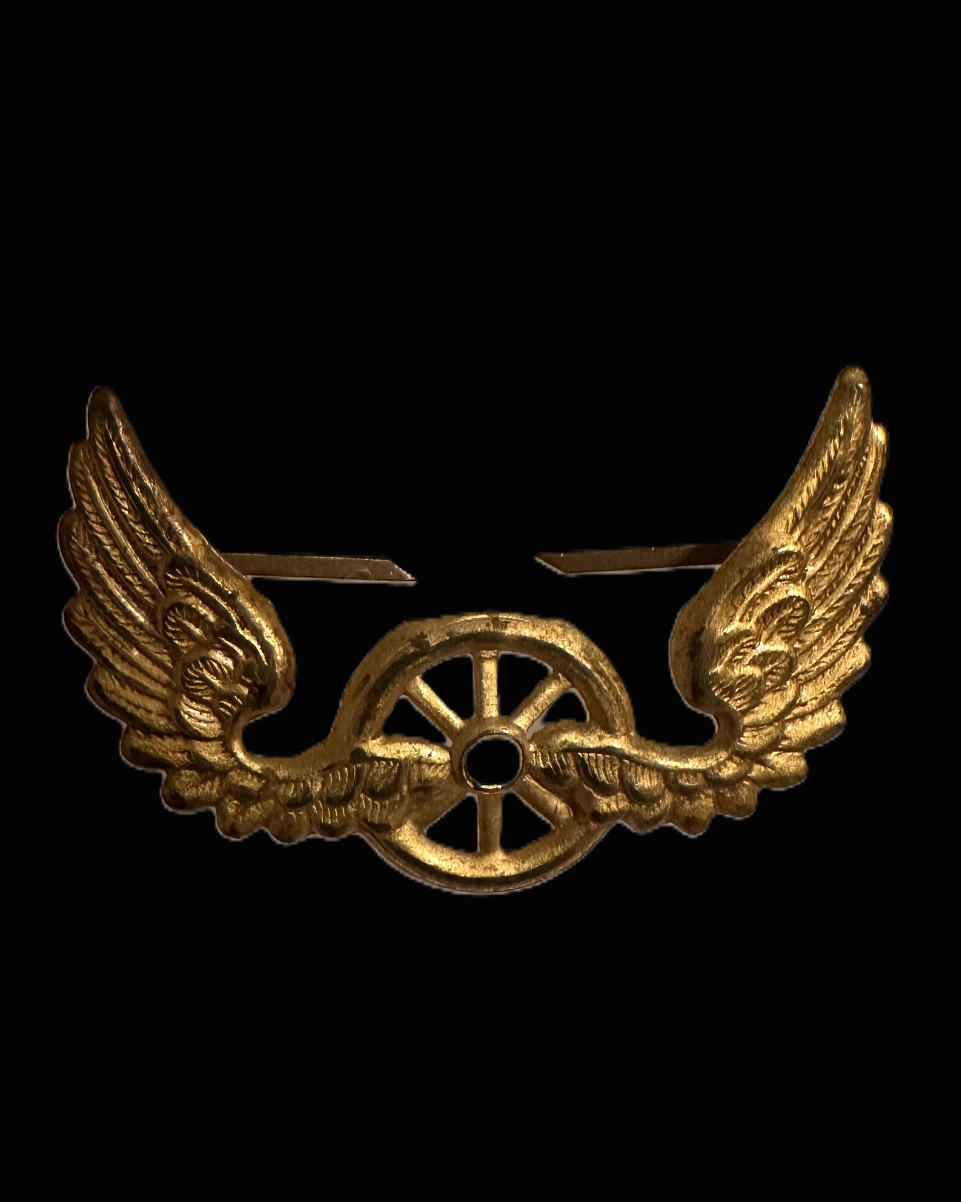 Imperial German Gilt Winged Wheel Auto/Aero Club Badge
