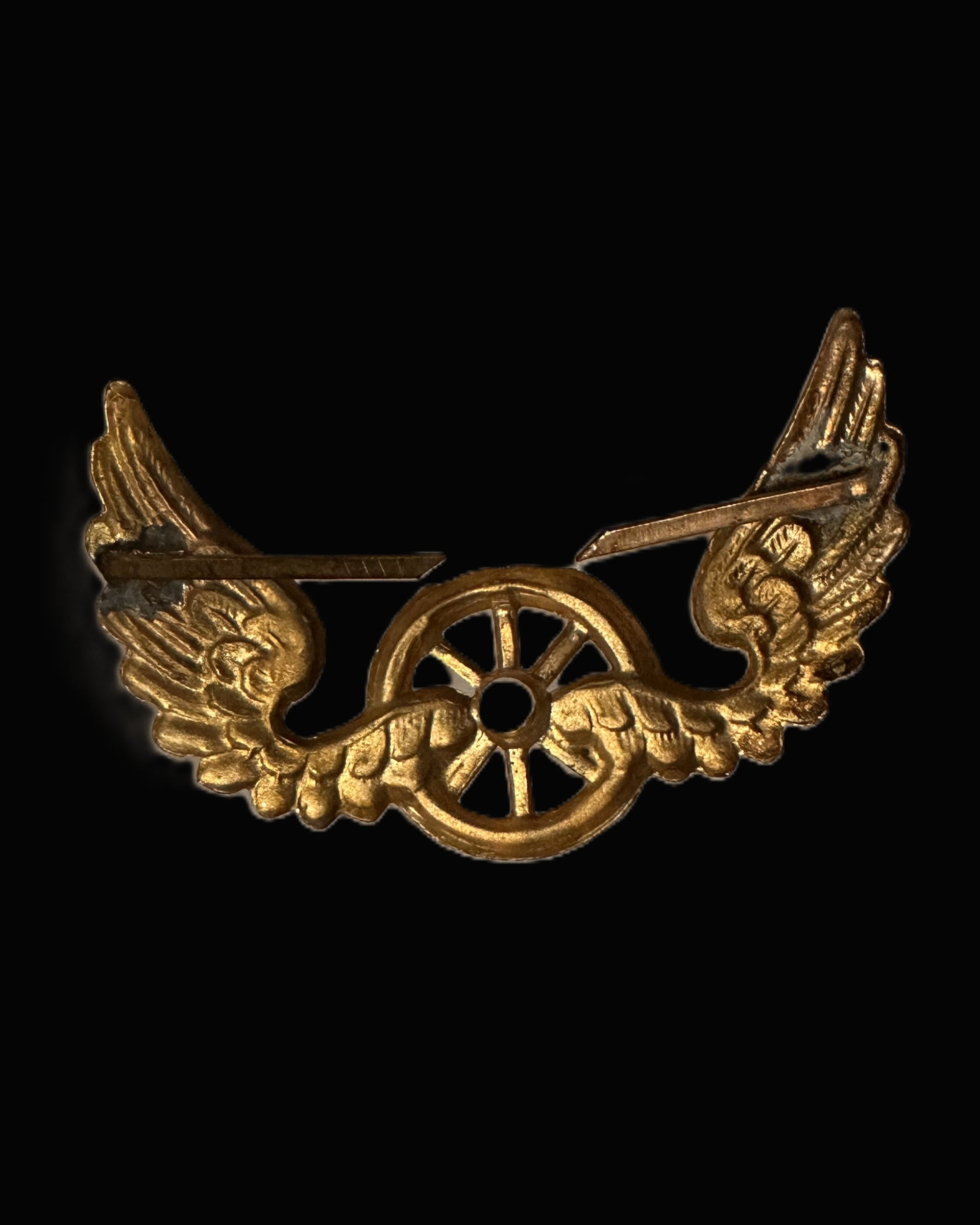 Imperial German Gilt Winged Wheel Auto/Aero Club Badge