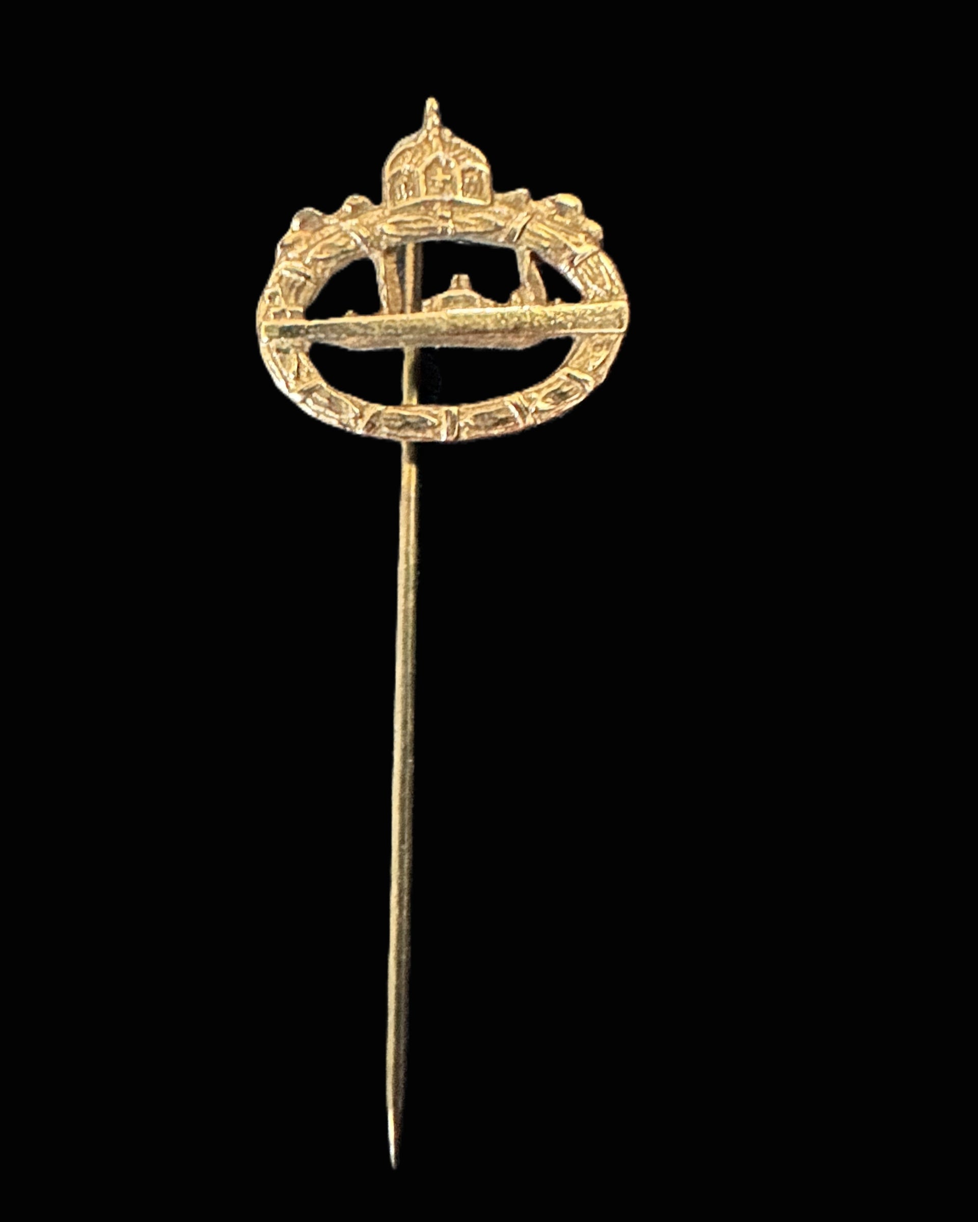 Imperial German U-Boat War Badge Miniature Stickpin – WWI Naval Veteran’s Honor