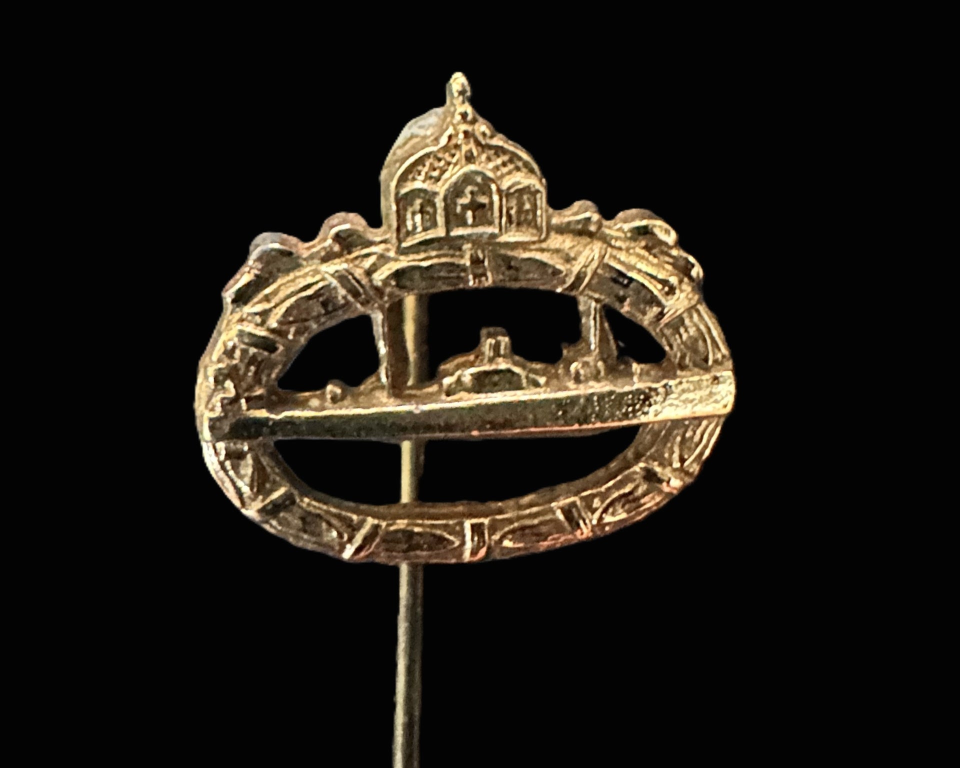 Imperial German U-Boat War Badge Miniature Stickpin – WWI Naval Veteran’s Honor