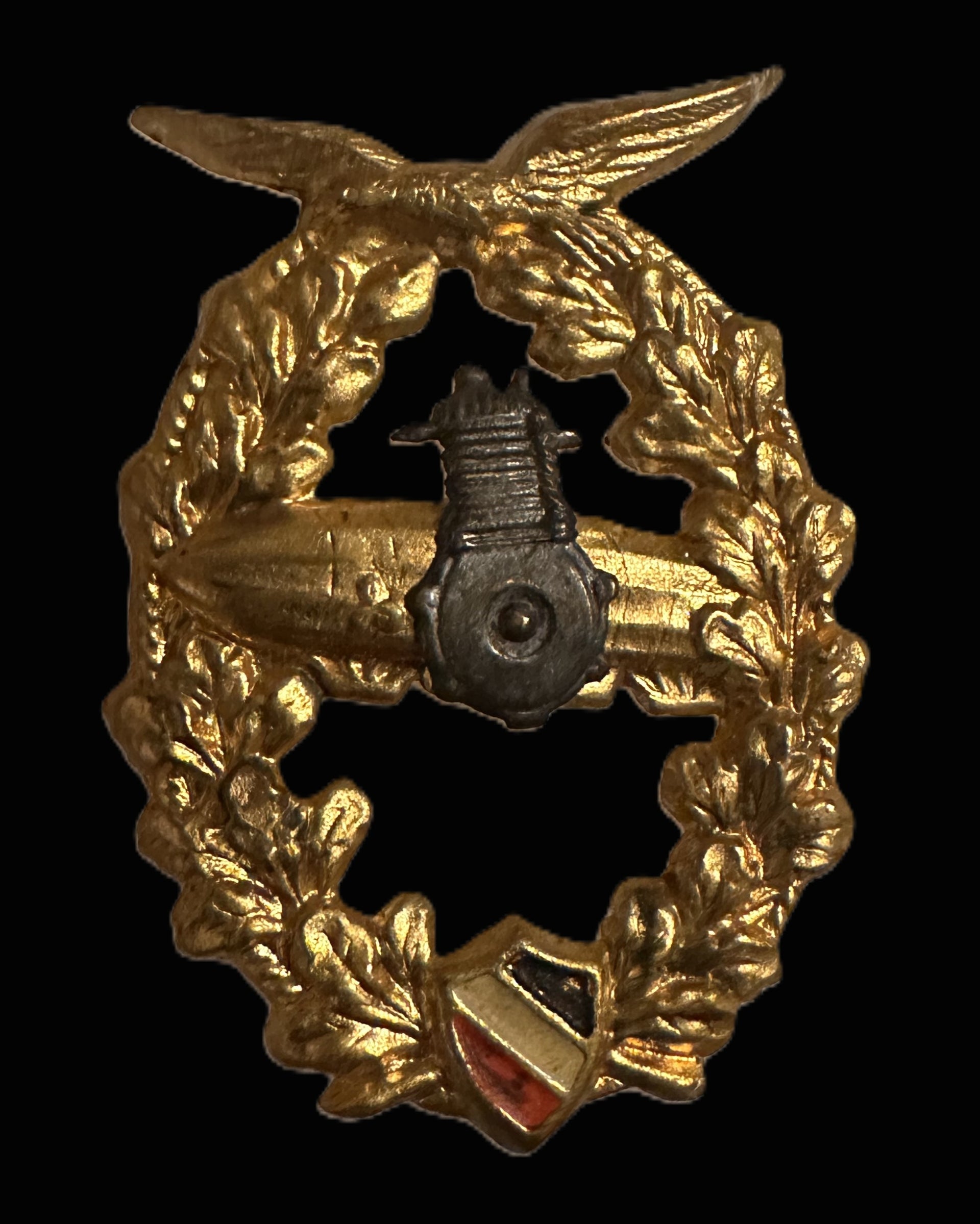 Imperial German Airship Service Badge, Gilt Wreath