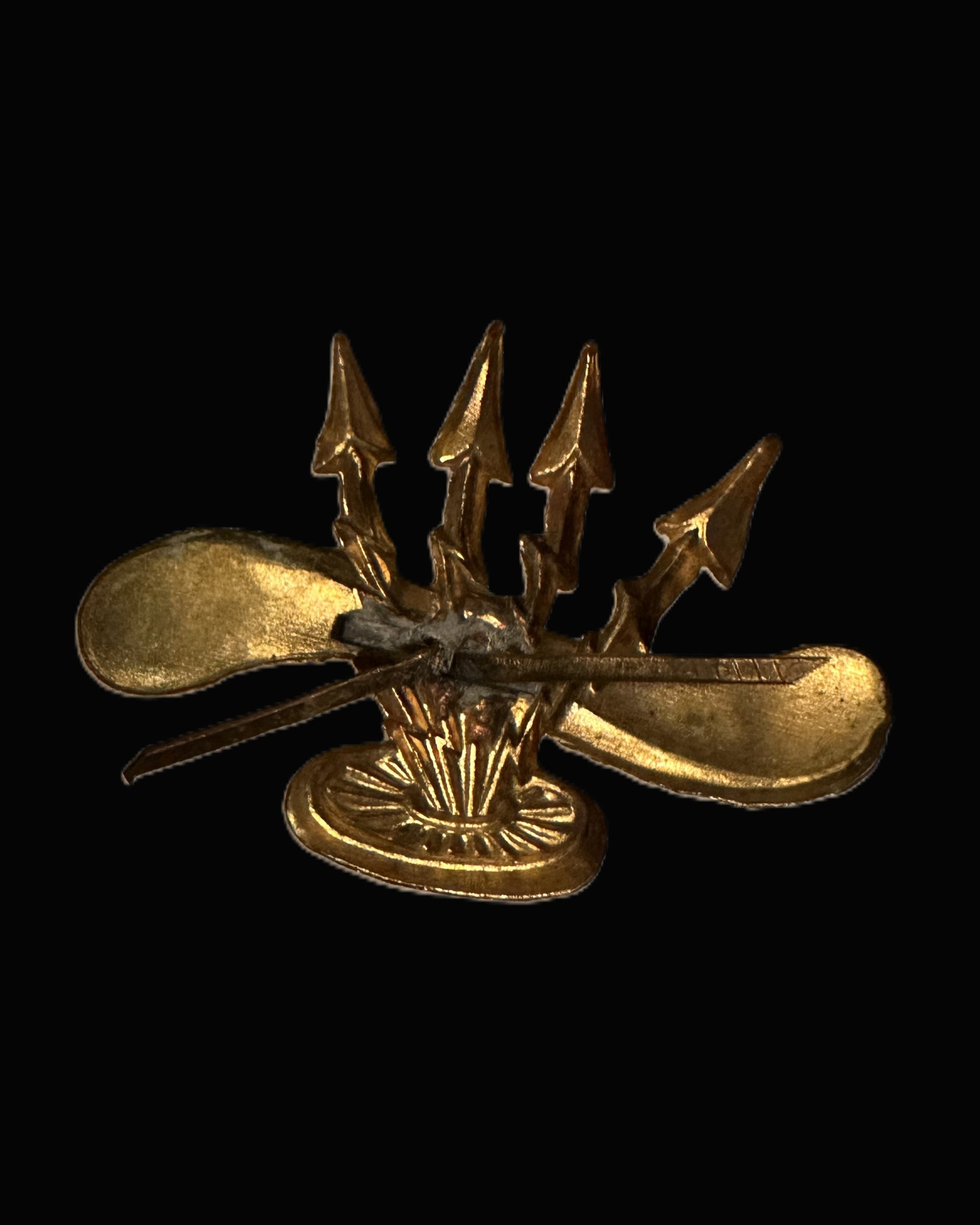 Imperial German Aero Club Propeller & Lightning Badge, Gilt (c.1912–1914)