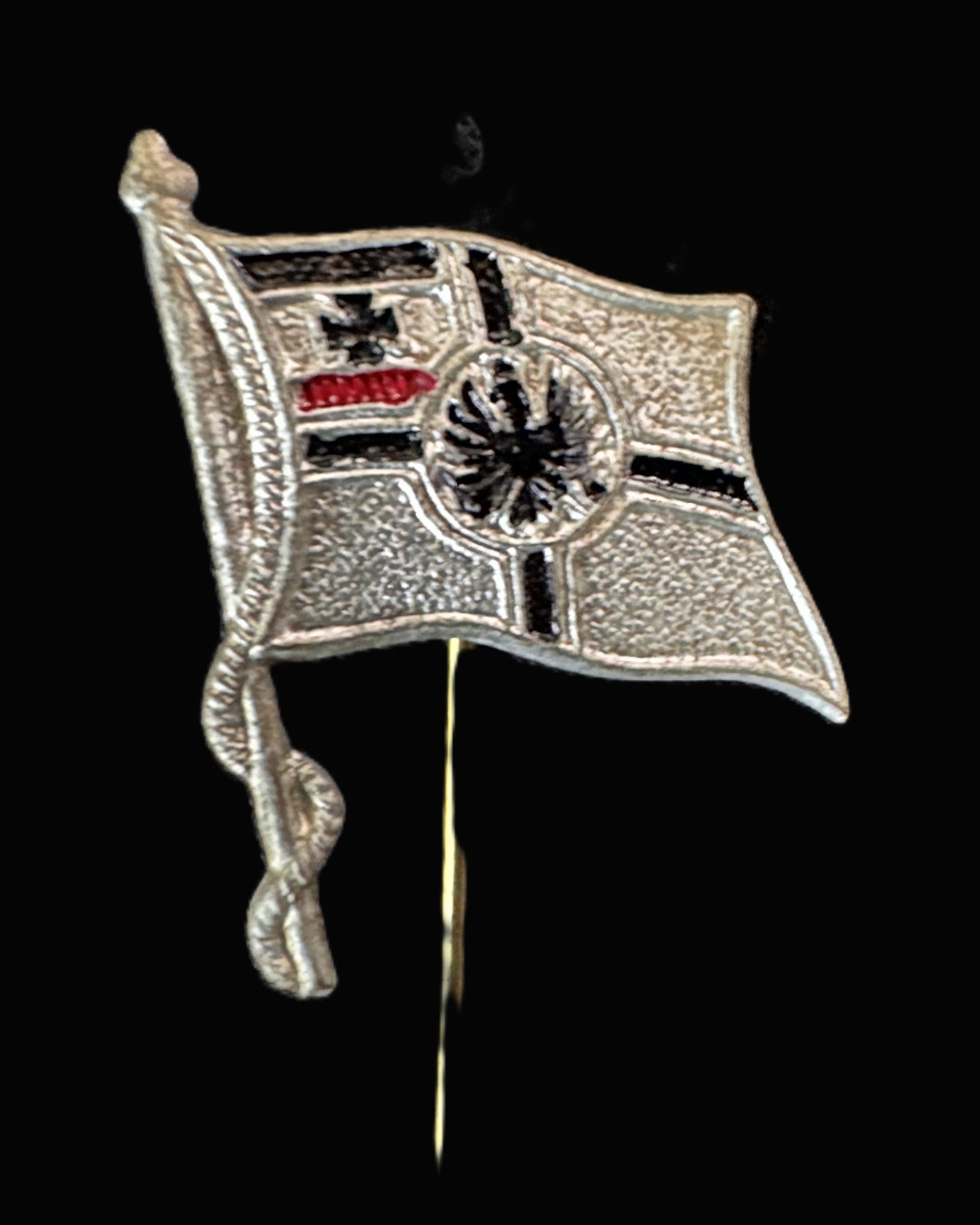 Imperial German National Flag (Schwarz-Weiß-Rot) Patriotic Stickpin