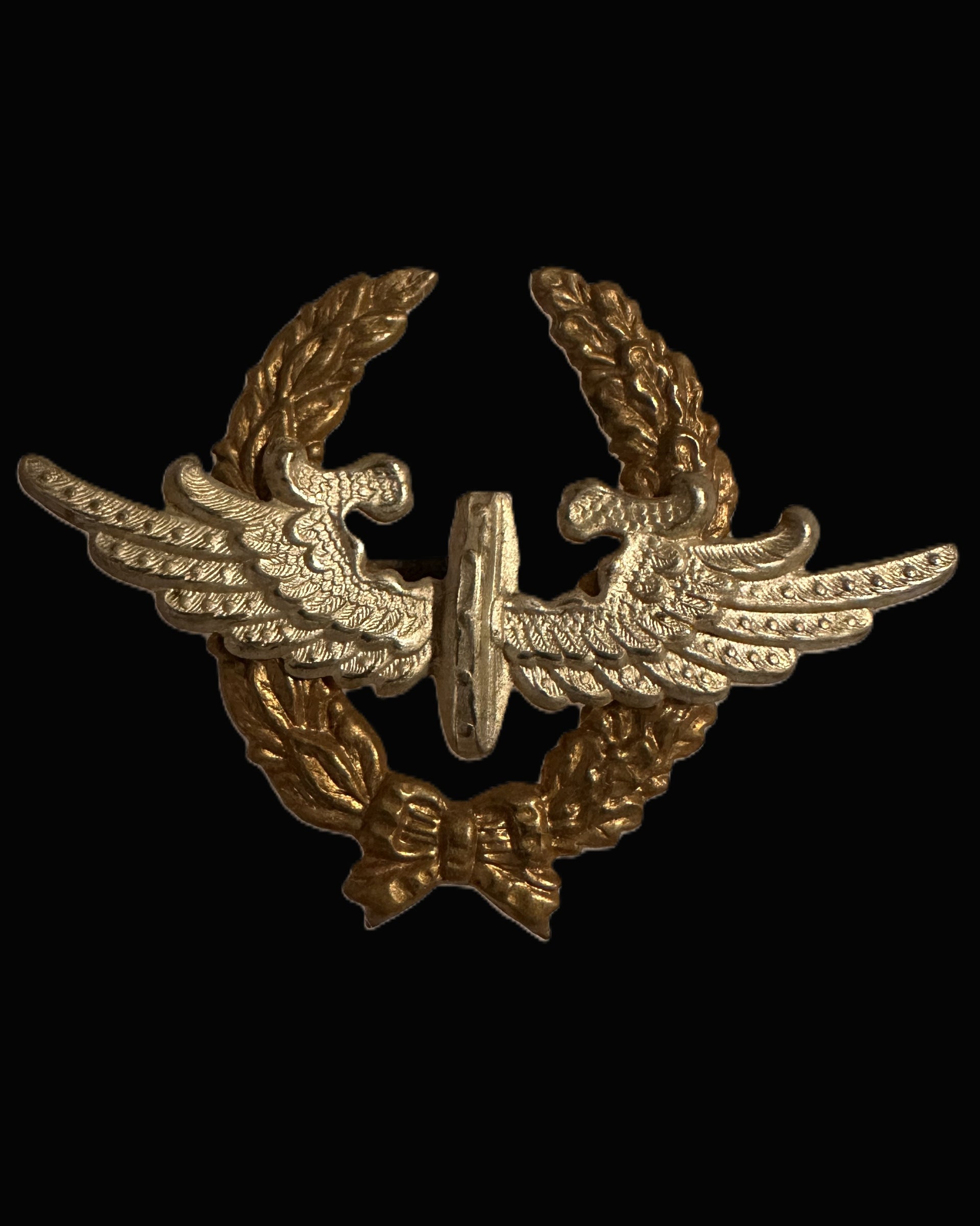 Imperial German Automobile Club Winged Wheel Wreath Cap Badge