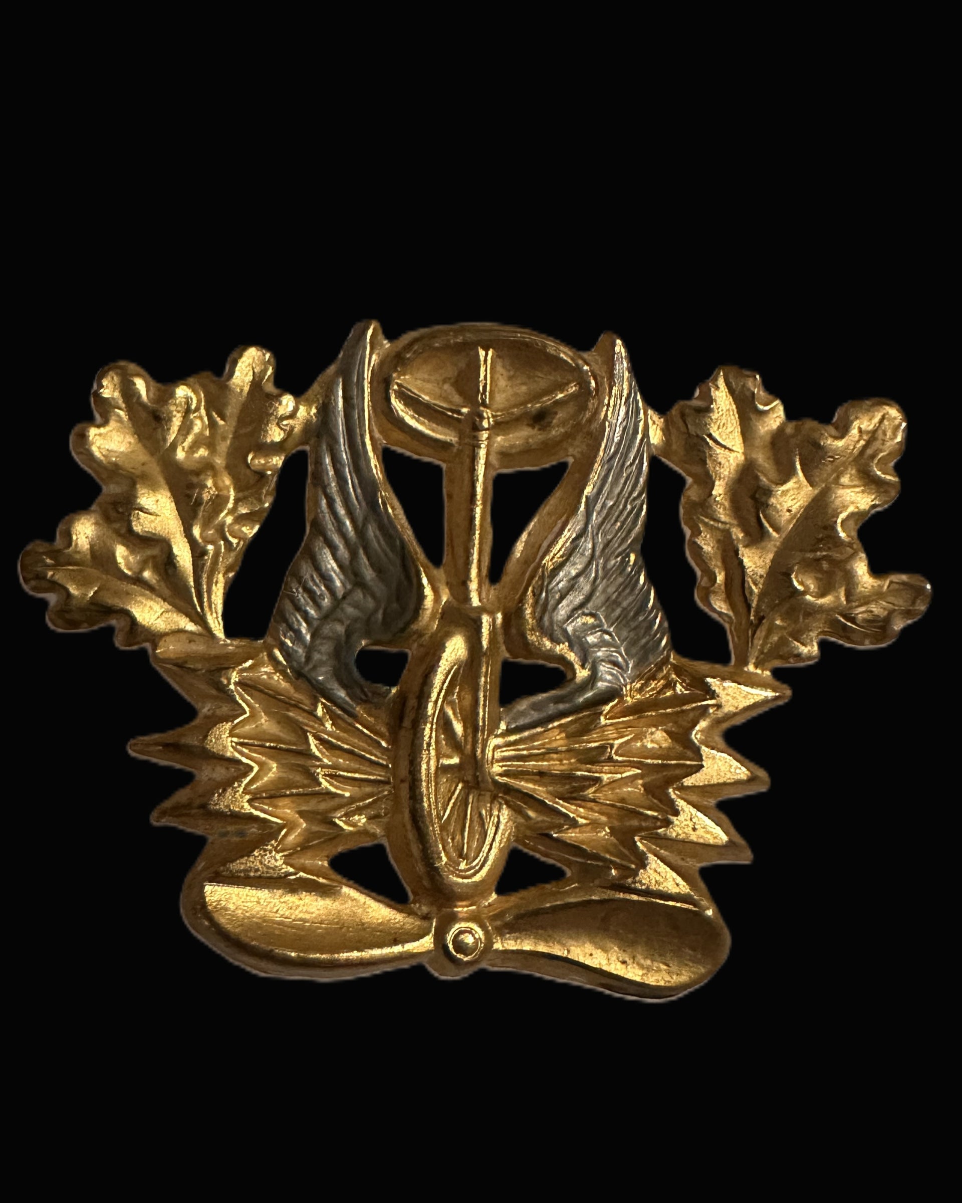 Imperial German Kaiser Era Aero/Auto Club Two-Tone Cap Badge, C.1912–14