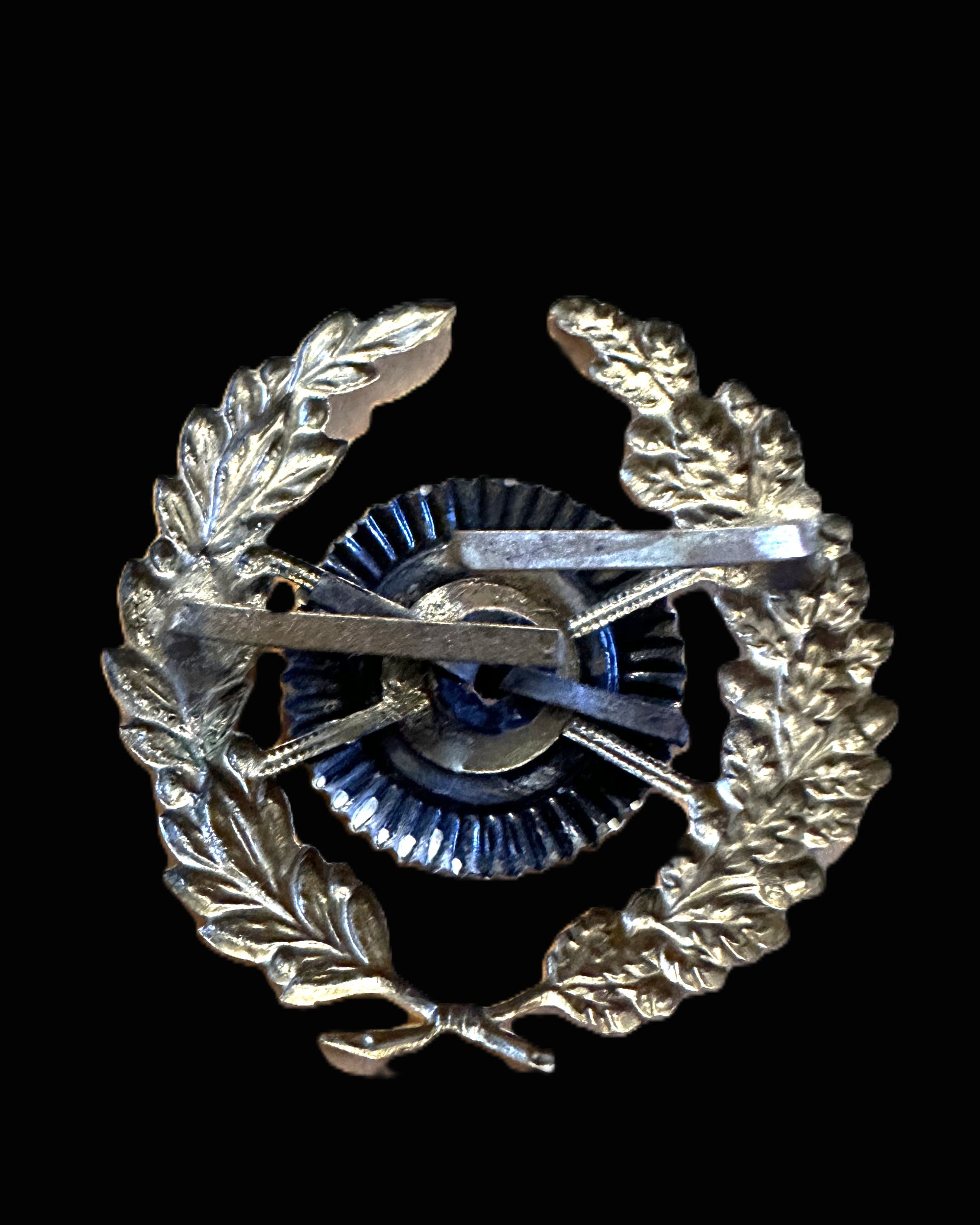 Imperial German Bavarian Officer Cap Cockade With Gilt Laurel Wreath